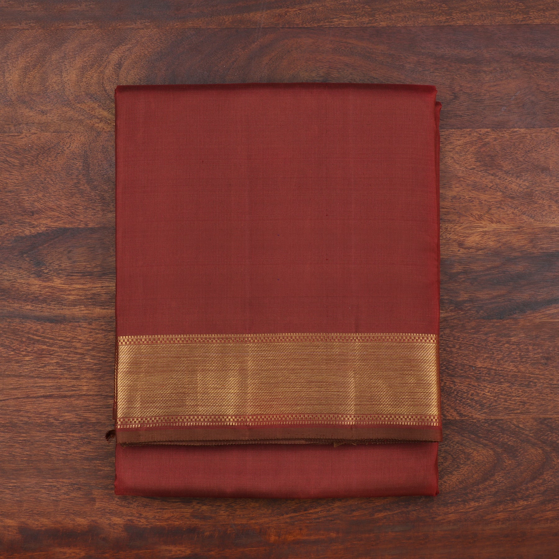 Kanakavalli Kanjivaram Silk Angavastram Set 110-19-106427 - Folded View
