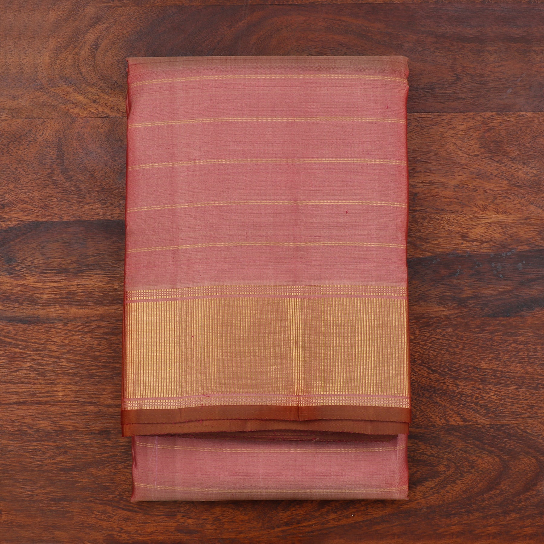 Kanakavalli Kanjivaram Silk Angavastram Set 110-19-109812 - Folded View