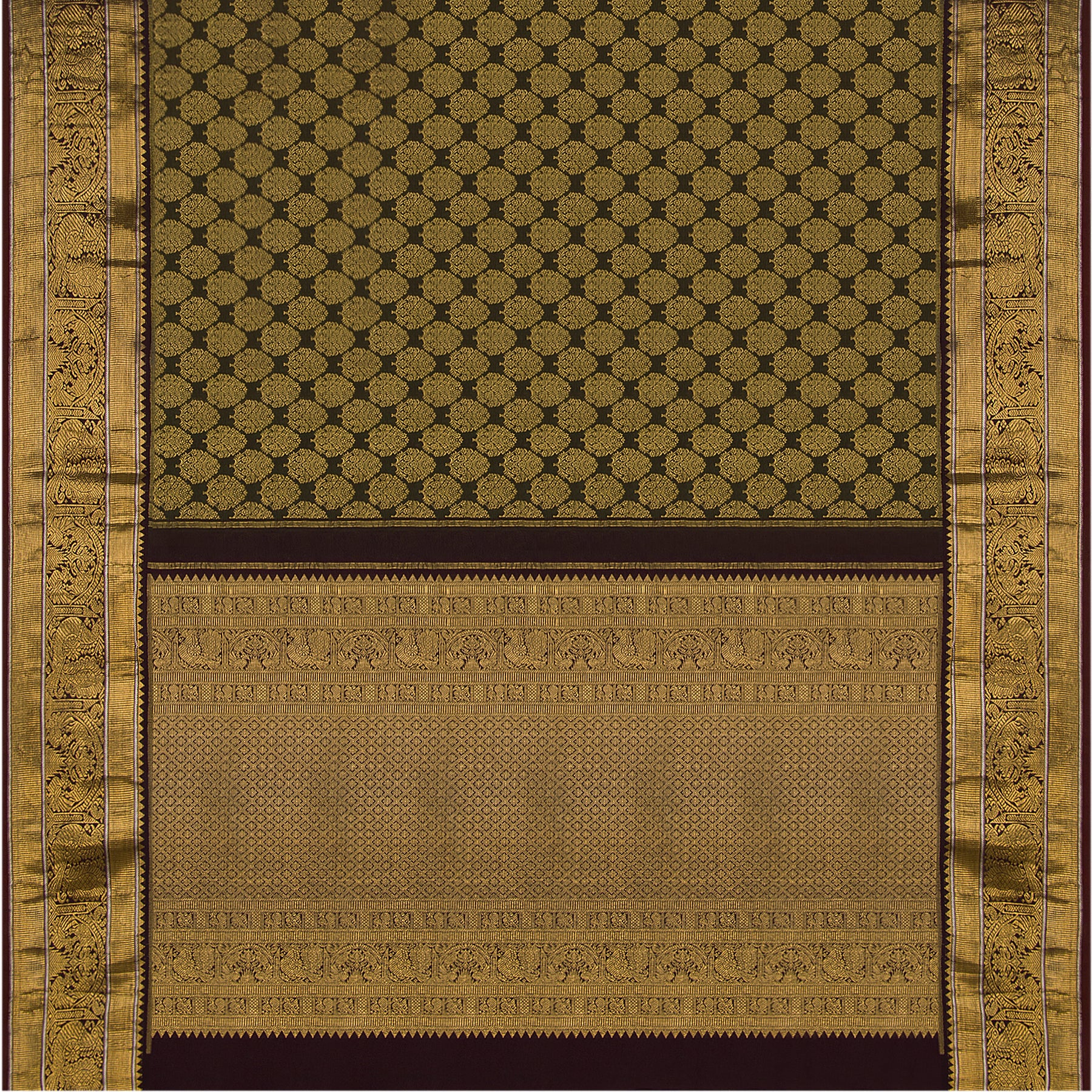 Kanakavalli Kanjivaram Silk Sari 18-100-HS001-00122 - Full View