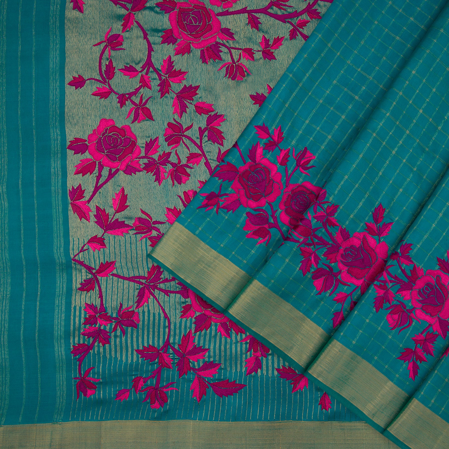 Kanakavalli X Ashdeen Kanjivaram Silk Sari 19-050-HS001-01524 - Cover View