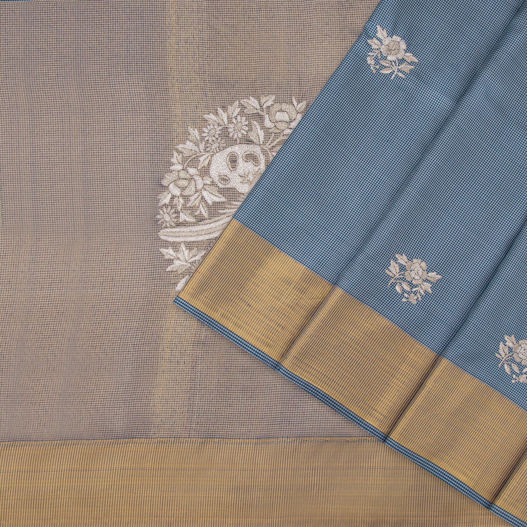 Kanakavalli X Ashdeen Kanjivaram Silk Sari 19-050-HS001-01908 - Cover View
