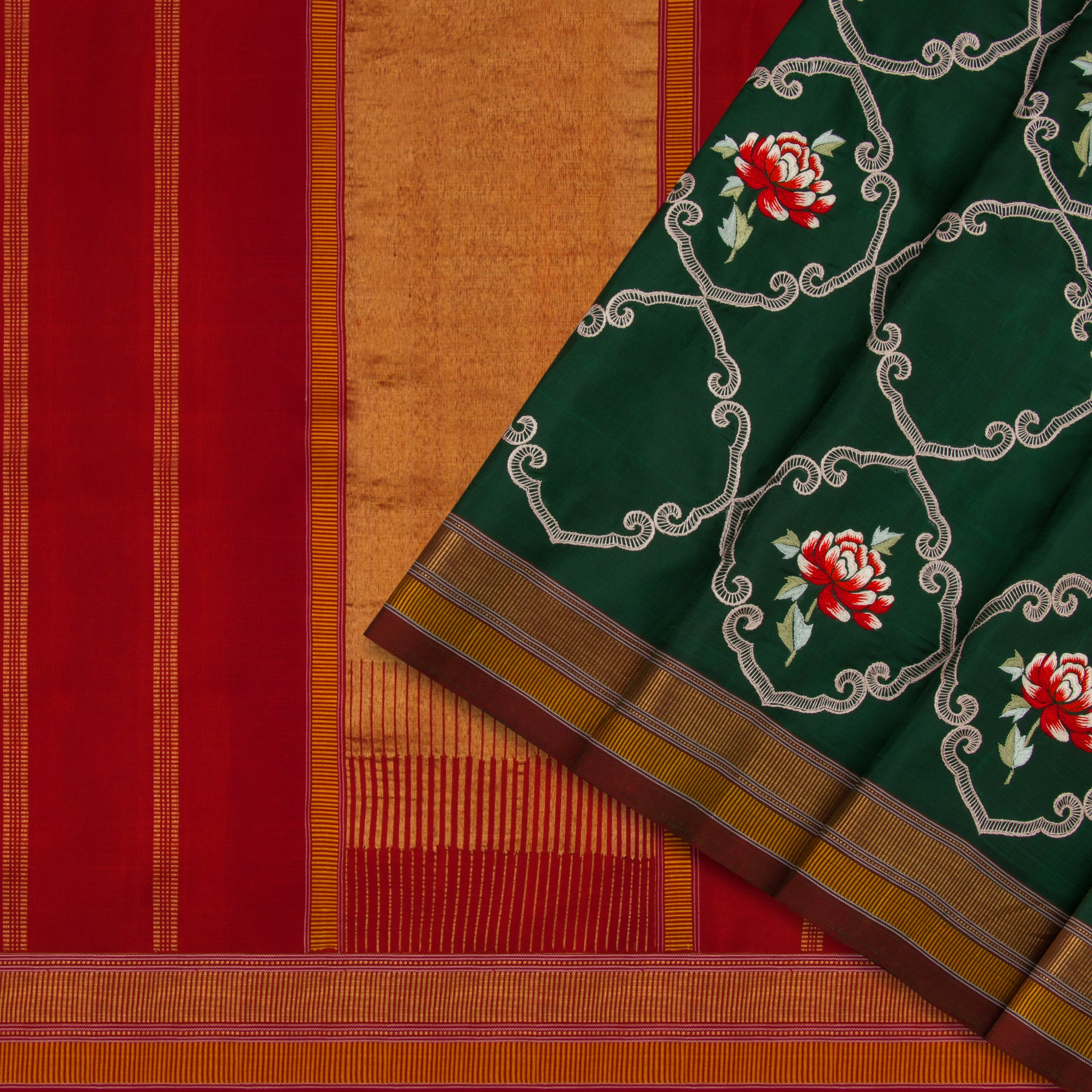 Kanakavalli X Ashdeen Kanjivaram Silk Sari 19-110-HS001-00169 - Cover View