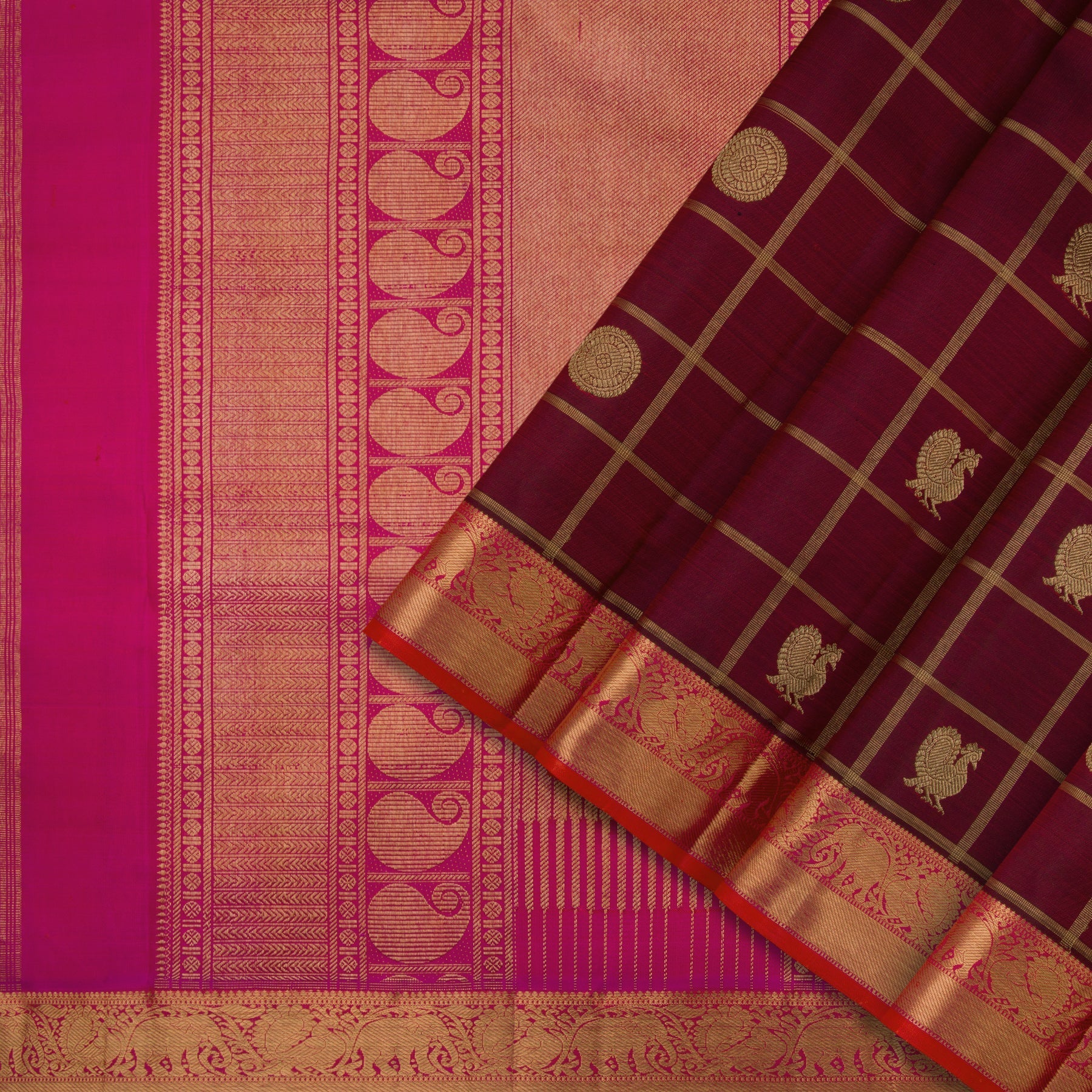 Kanakavalli Kanjivaram Silk Sari 22-110-HS001-07605 - Cover View