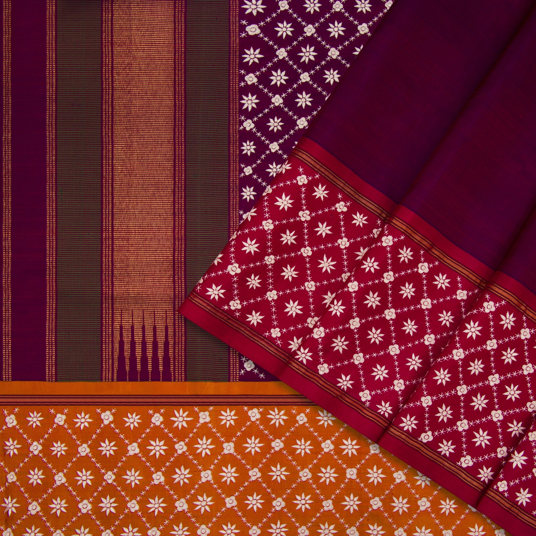 Kanakavalli X Ashdeen Kanjivaram Silk Sari 20-040-HS001-00361 - Cover View