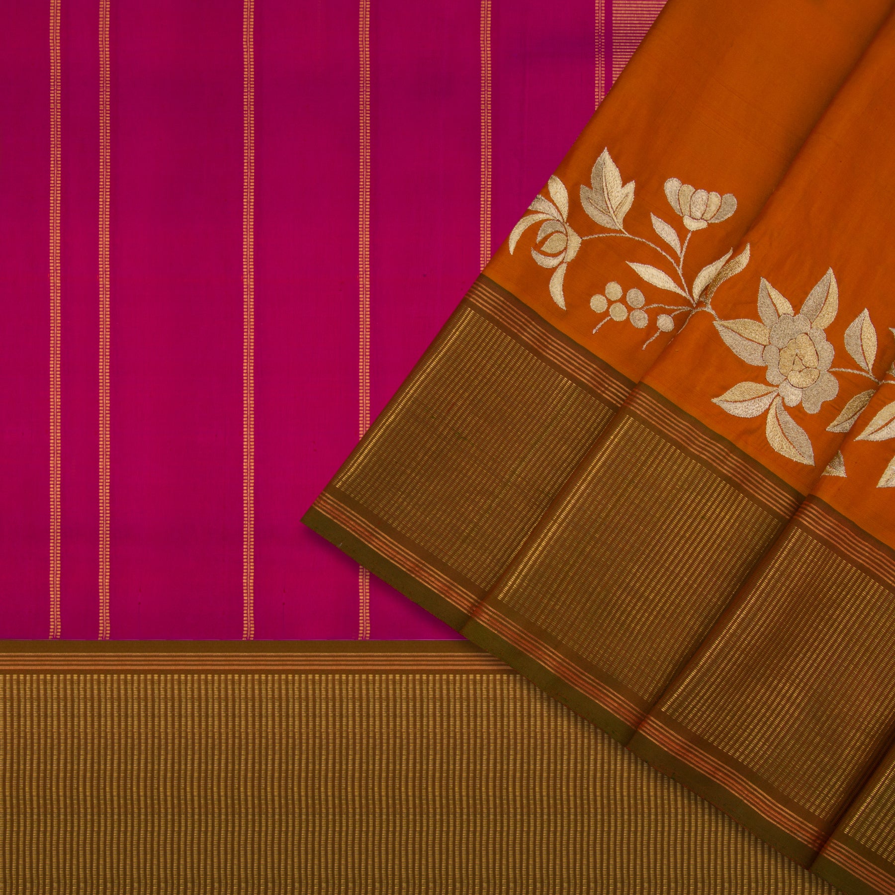Kanakavalli X Ashdeen Kanjivaram Silk Sari 20-560-HS001-01108 - Cover View