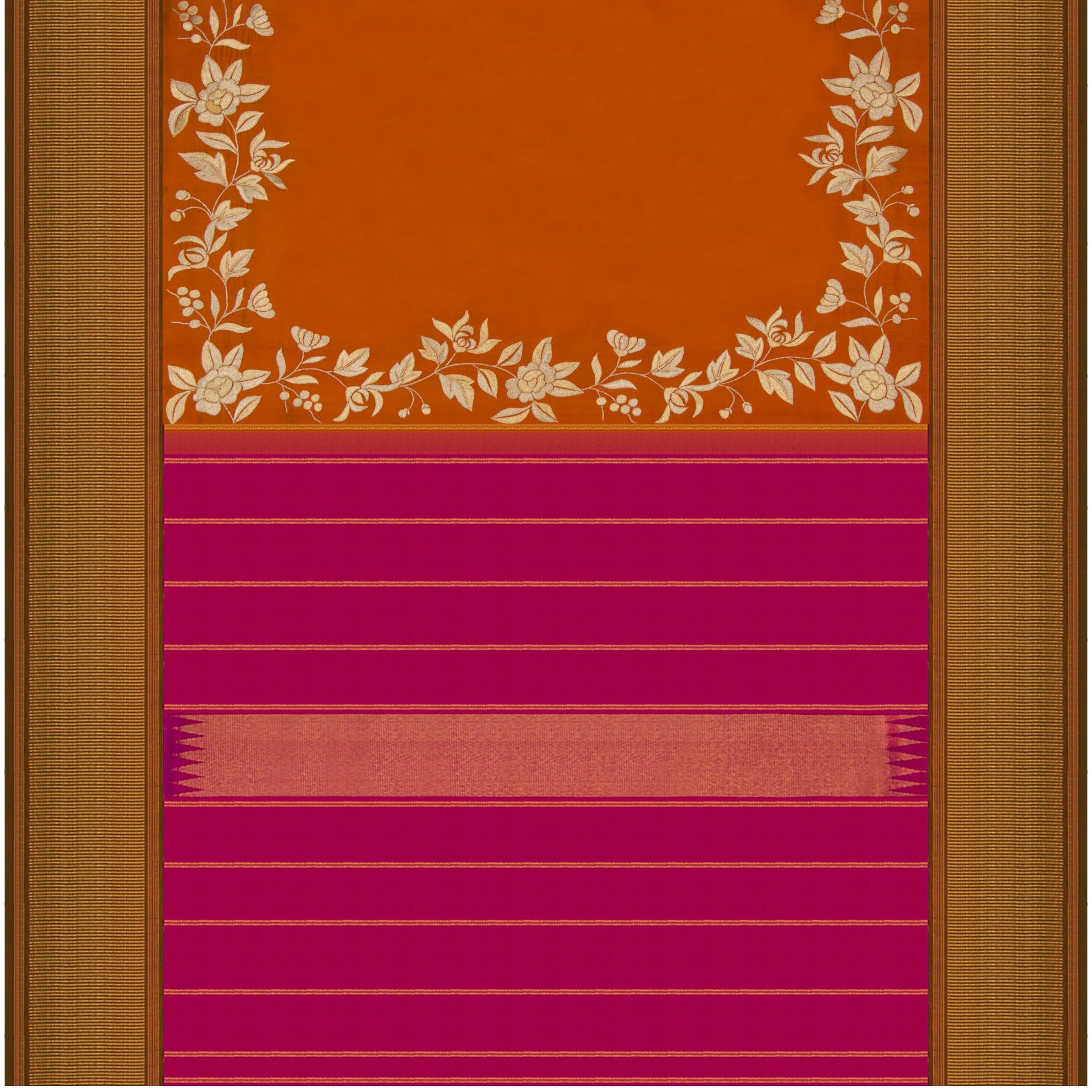 Kanakavalli X Ashdeen Kanjivaram Silk Sari 20-560-HS001-01108 - Full View