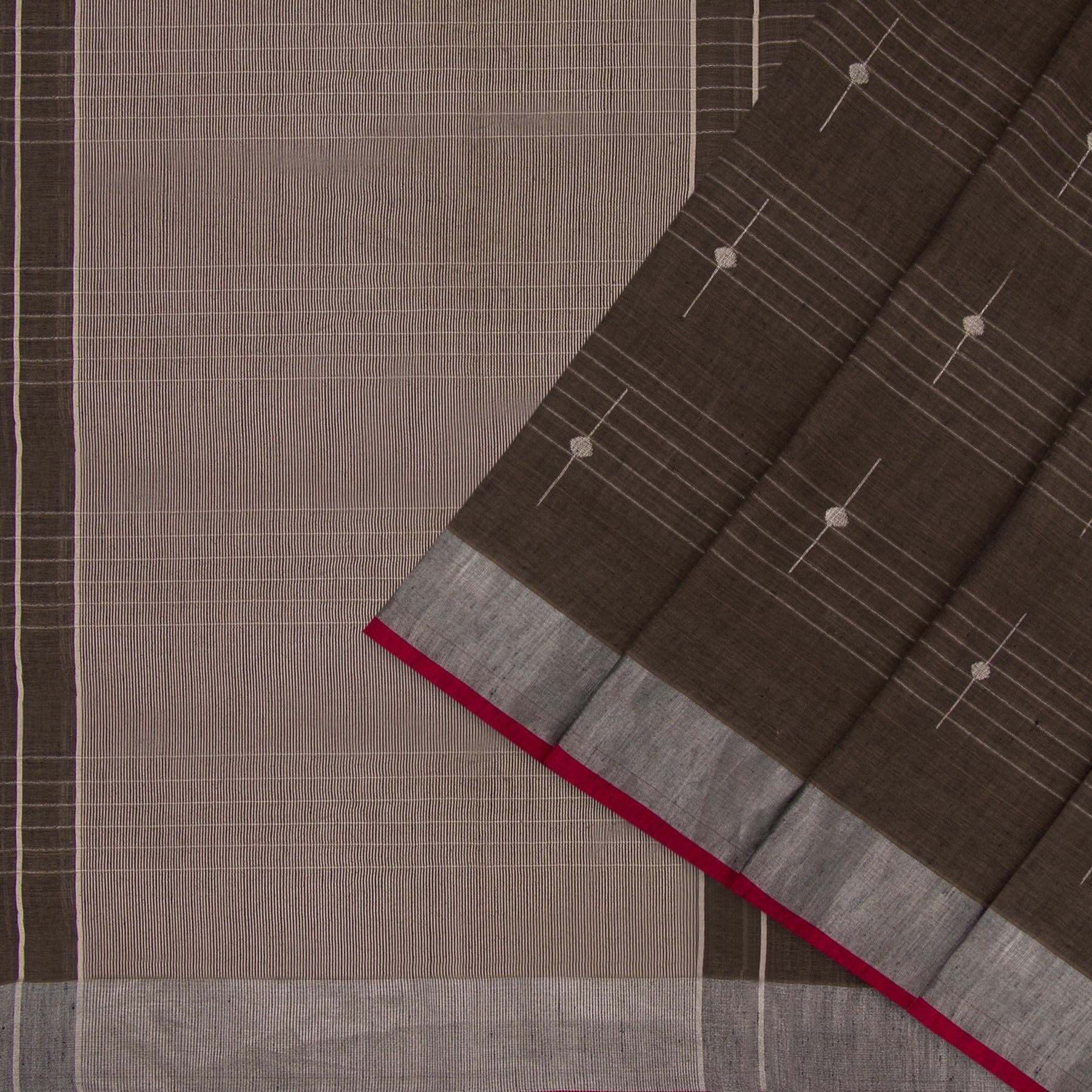 Pradeep Pillai Linen/Cotton Sari 21-008-HS004-00457 - Cover View