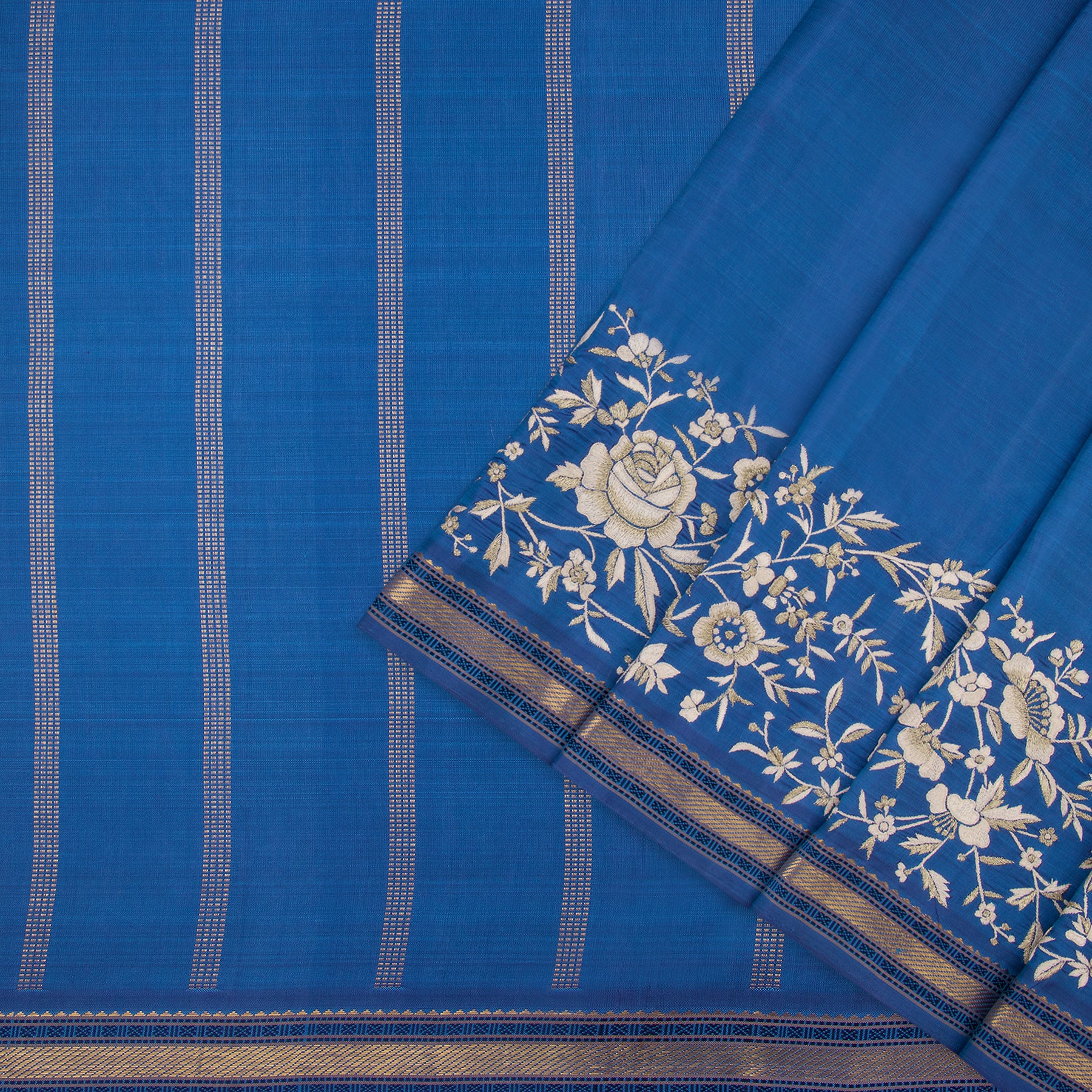 Kanakavalli X Ashdeen Kanjivaram Silk Sari 21-040-HS001-01980 - Cover View