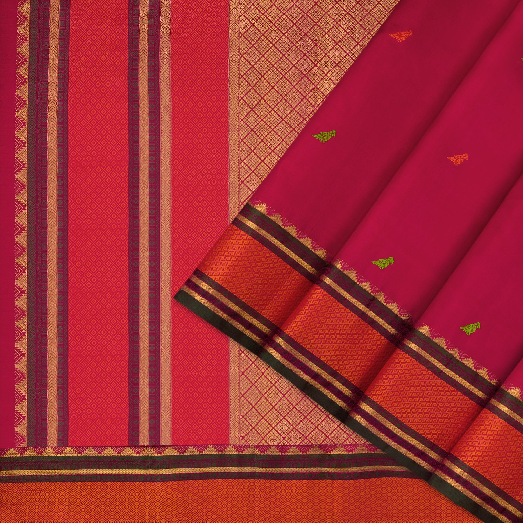 Kanakavalli Kanjivaram Silk Sari 21-100-HS001-00245 - Cover View