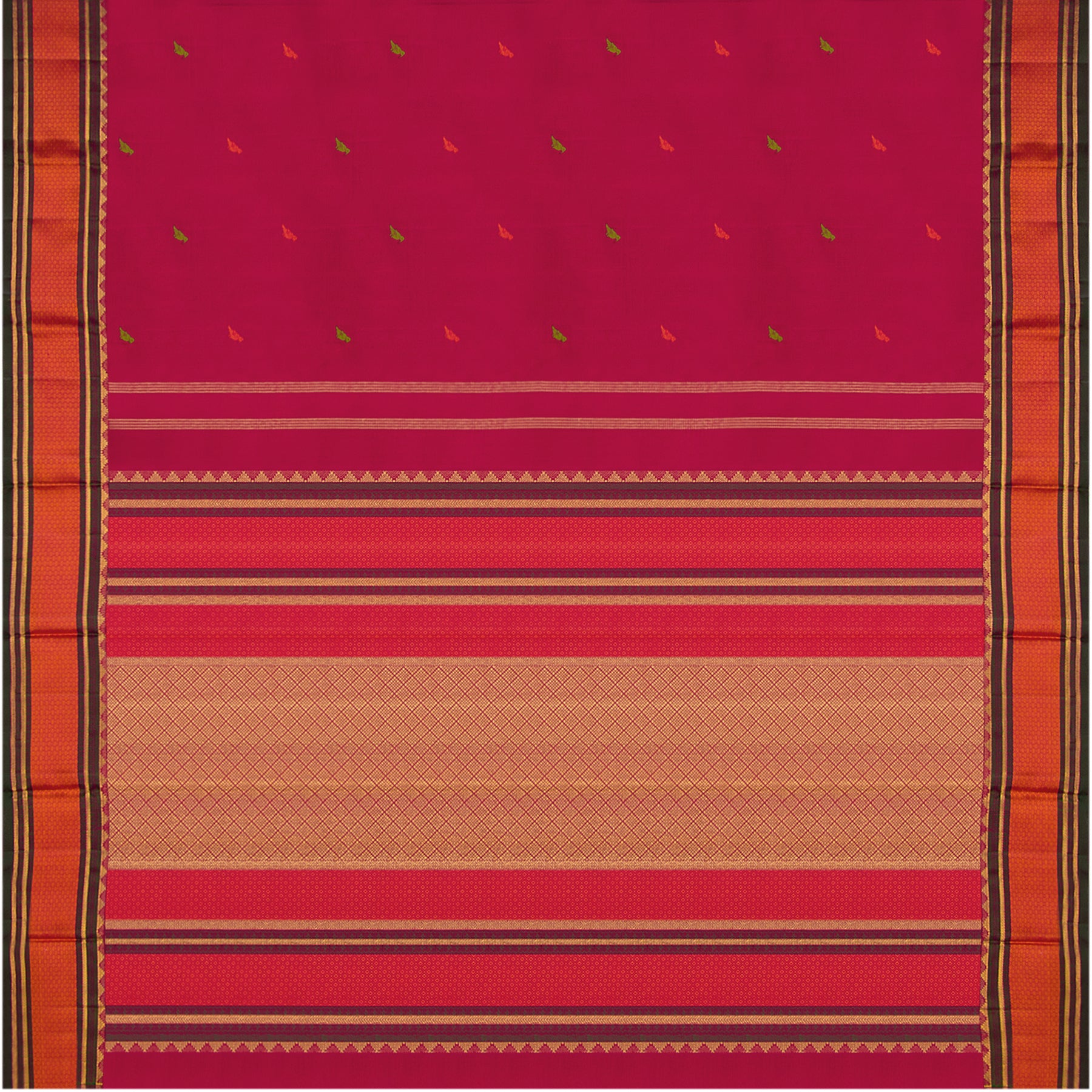 Kanakavalli Kanjivaram Silk Sari 21-100-HS001-00245 - Full View