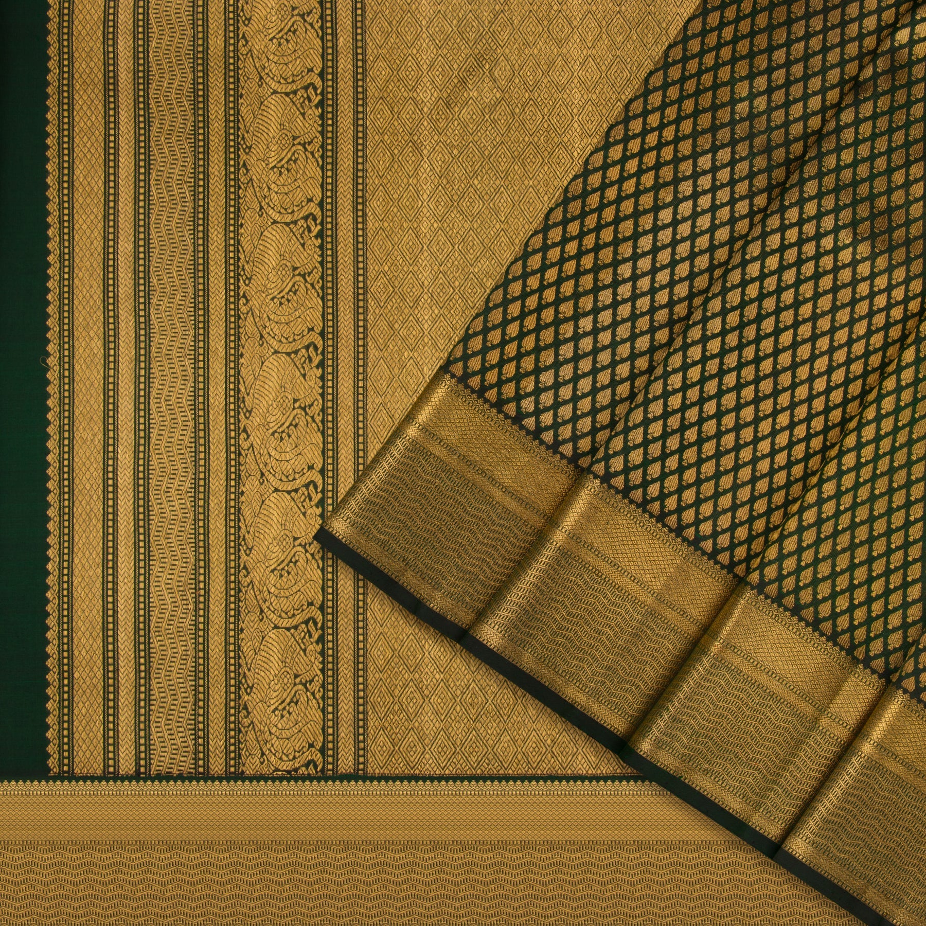 Kanakavalli Kanjivaram Silk Sari 21-100-HS001-00693 - Cover View