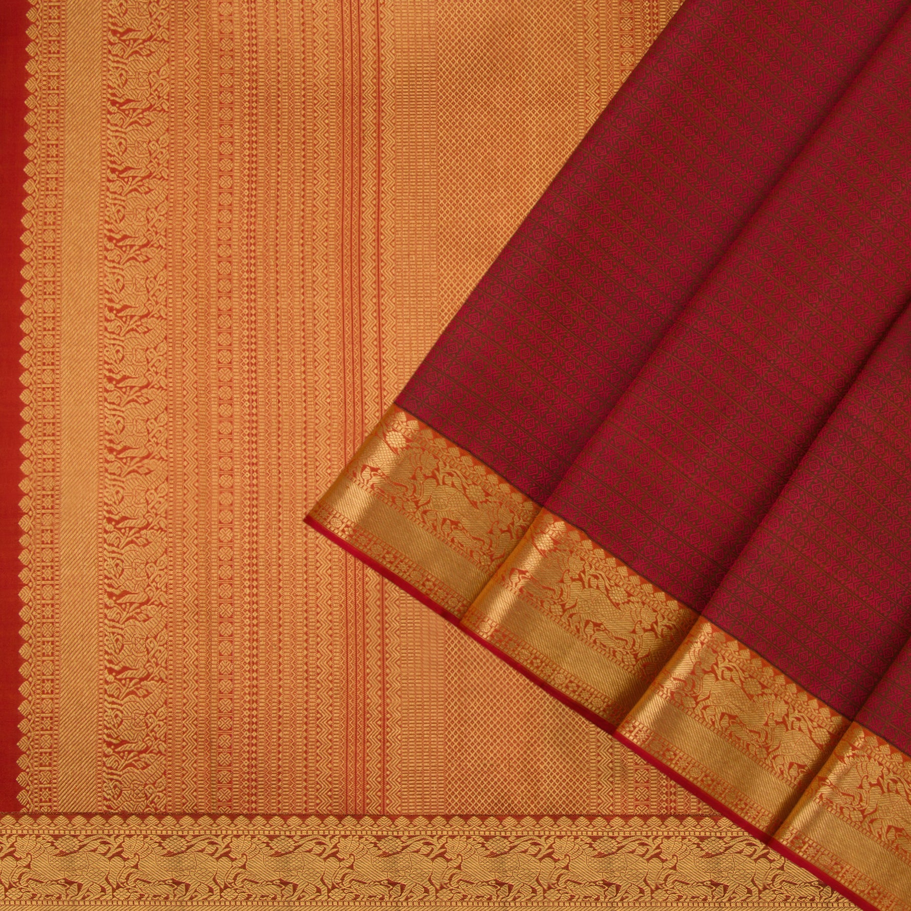 Kanakavalli Kanjivaram Silk Sari 21-100-HS001-05847 - Cover View