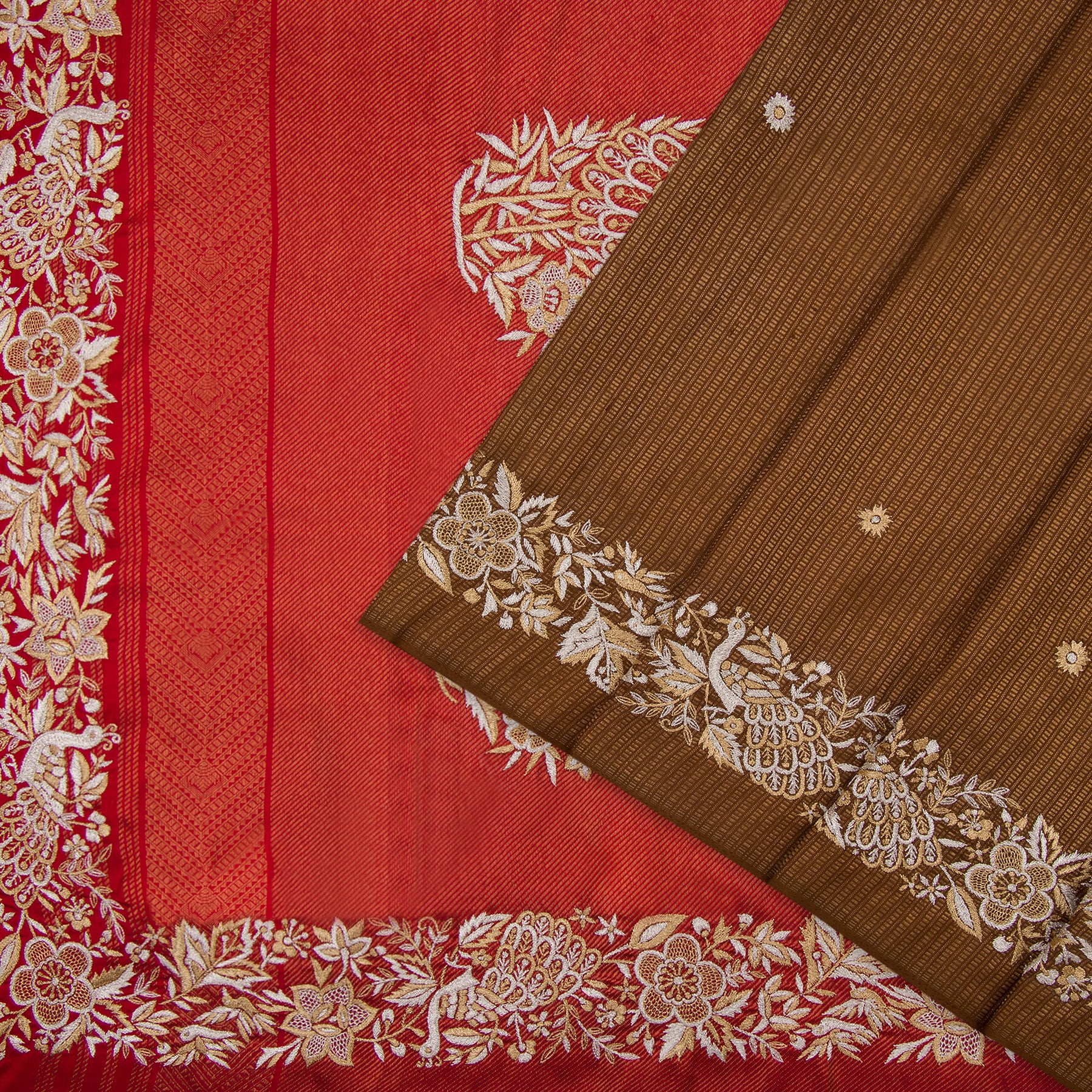 Kanakavalli X Ashdeen Kanjivaram Silk Sari 21-120-HS001-00385 - Cover View
