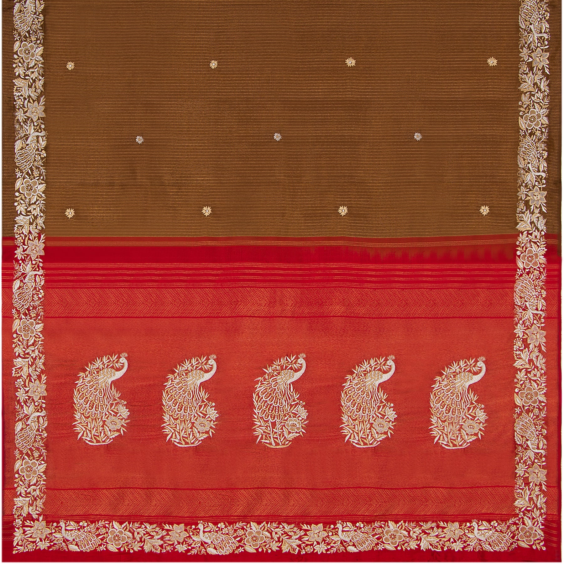 Kanakavalli X Ashdeen Kanjivaram Silk Sari 21-120-HS001-00385 - Full View
