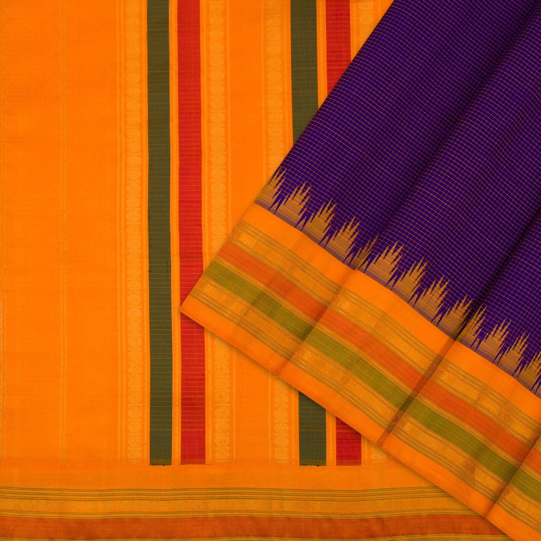 Kanakavalli Gadwal Silk/Cotton Sari 21-604-HS005-02360 - Cover View