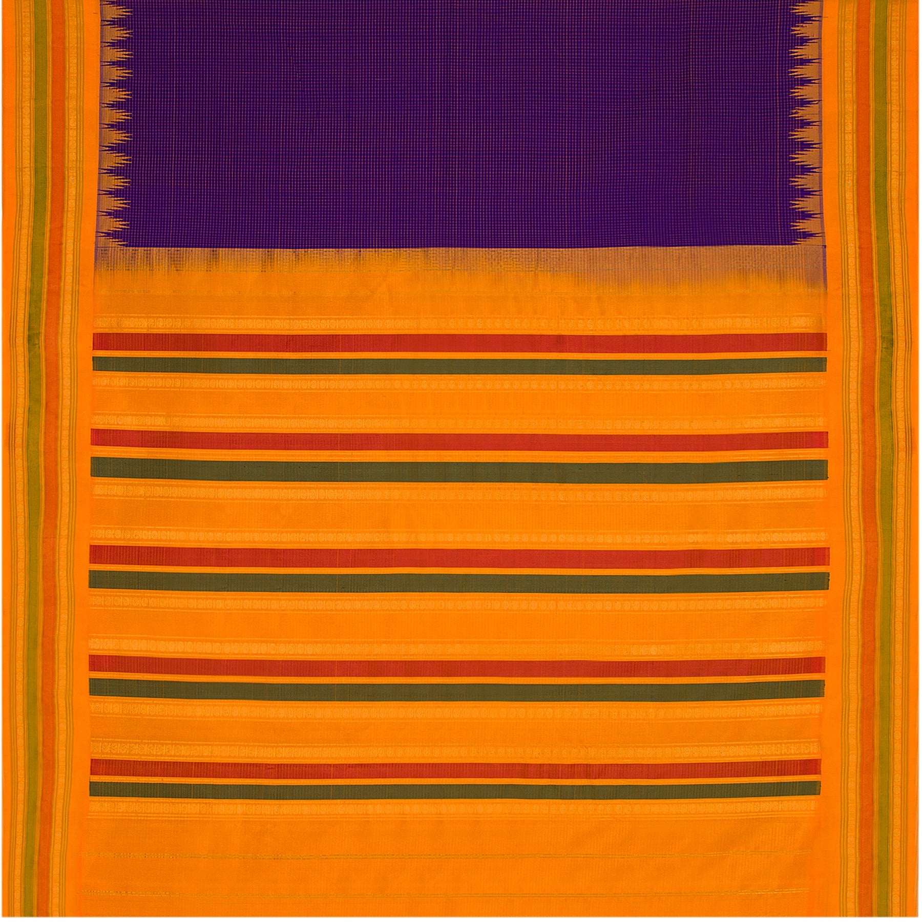 Kanakavalli Gadwal Silk/Cotton Sari 21-604-HS005-02360 - Full View