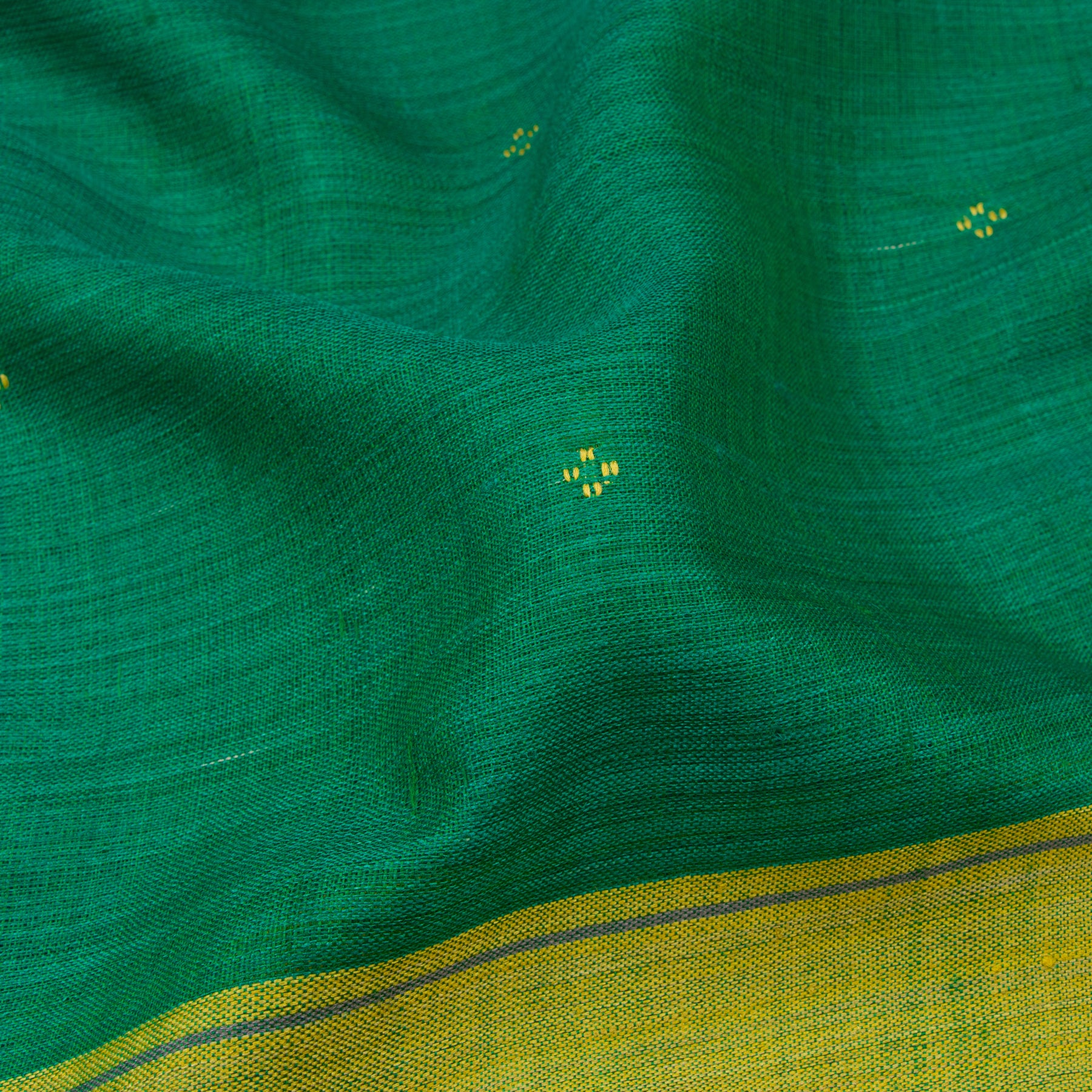 Pradeep Pillai Tussore Sari 22-008-HS002-00077 - Fabric View