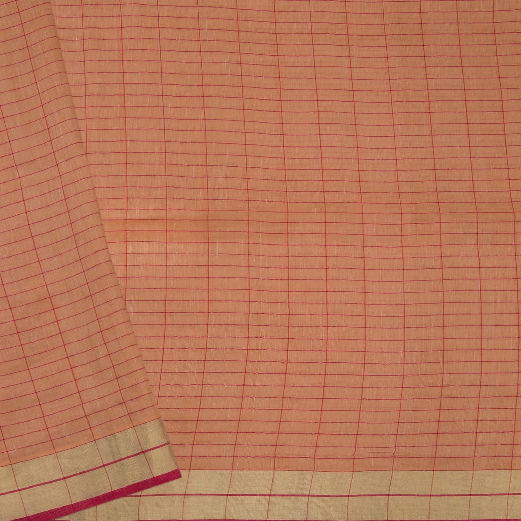 Pradeep Pillai Linen/Cotton Sari 22-008-HS004-00171 - Blouse View