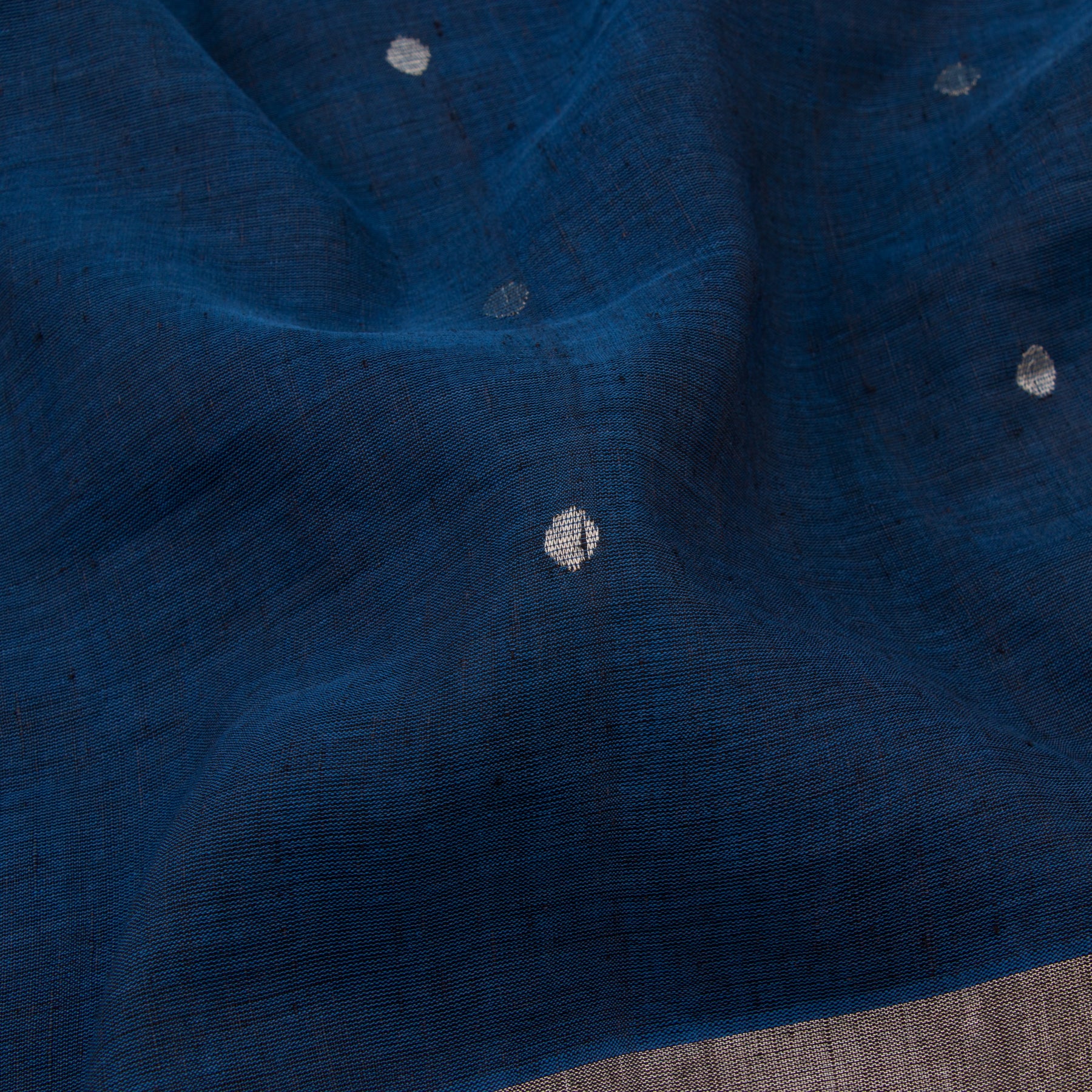 Pradeep Pillai Linen/Cotton Sari 22-008-HS004-00547 - Fabric View