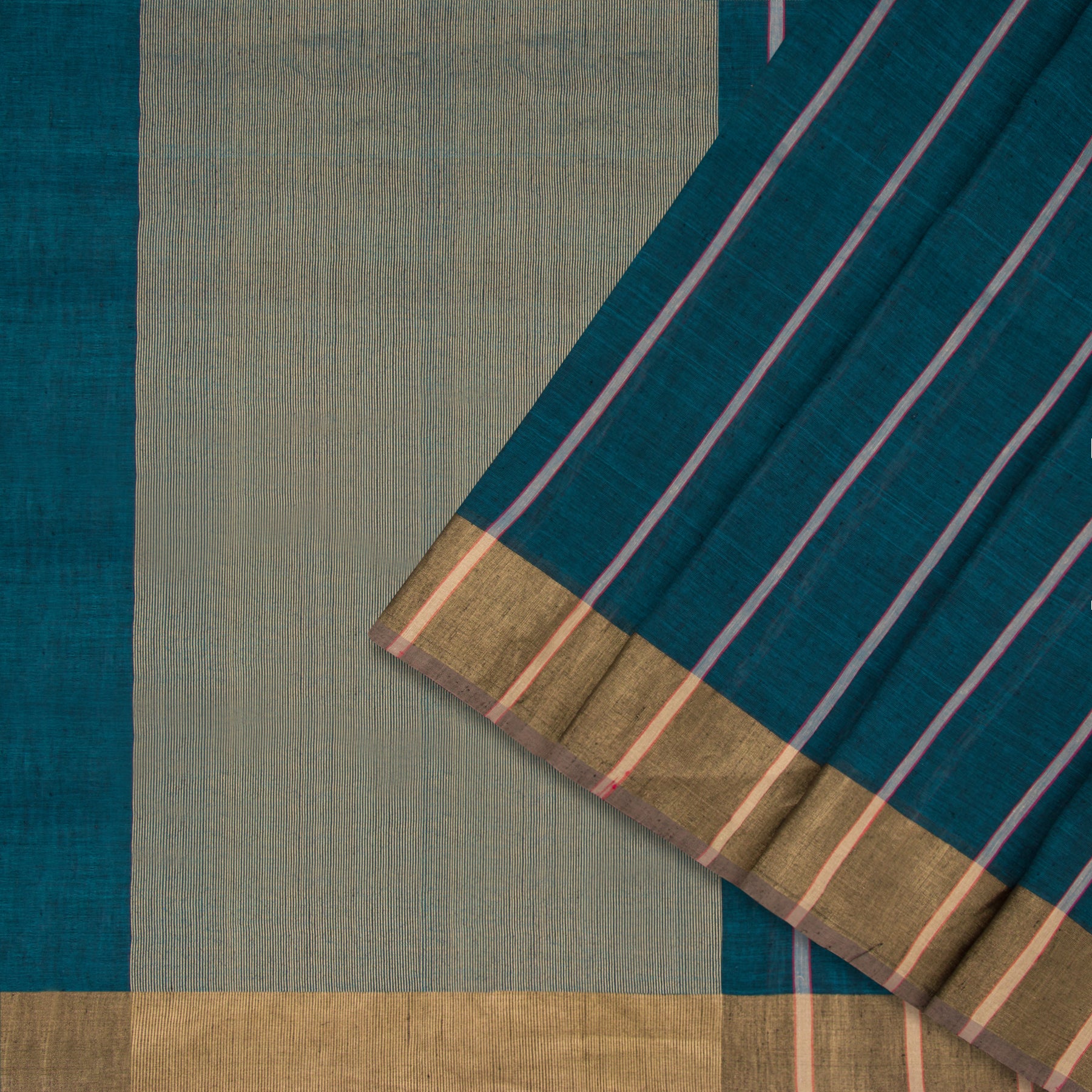Pradeep Pillai Linen/Cotton Sari 22-008-HS004-00626 - Cover View