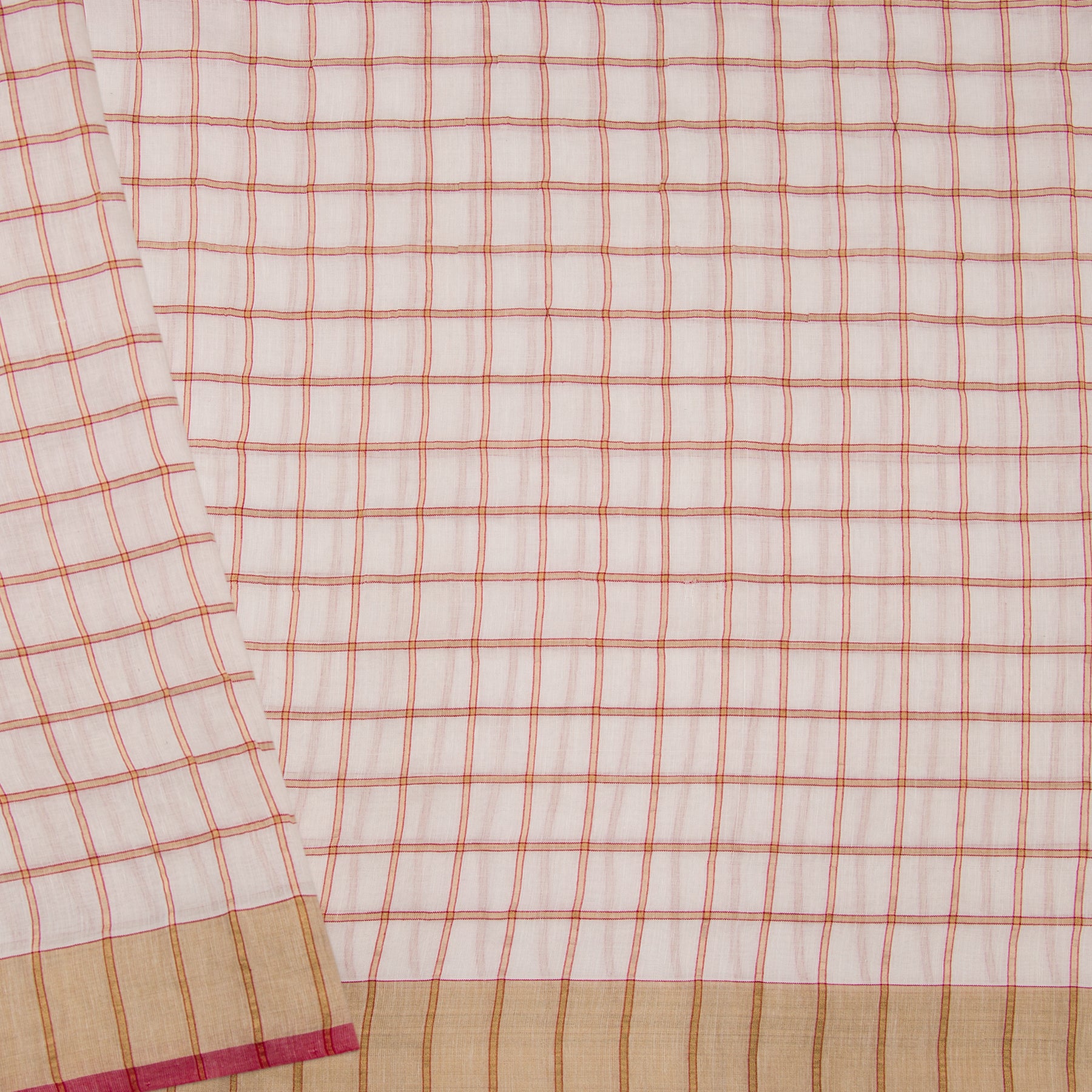 Pradeep Pillai Linen/Cotton Sari 22-008-HS004-00673 - Blouse View