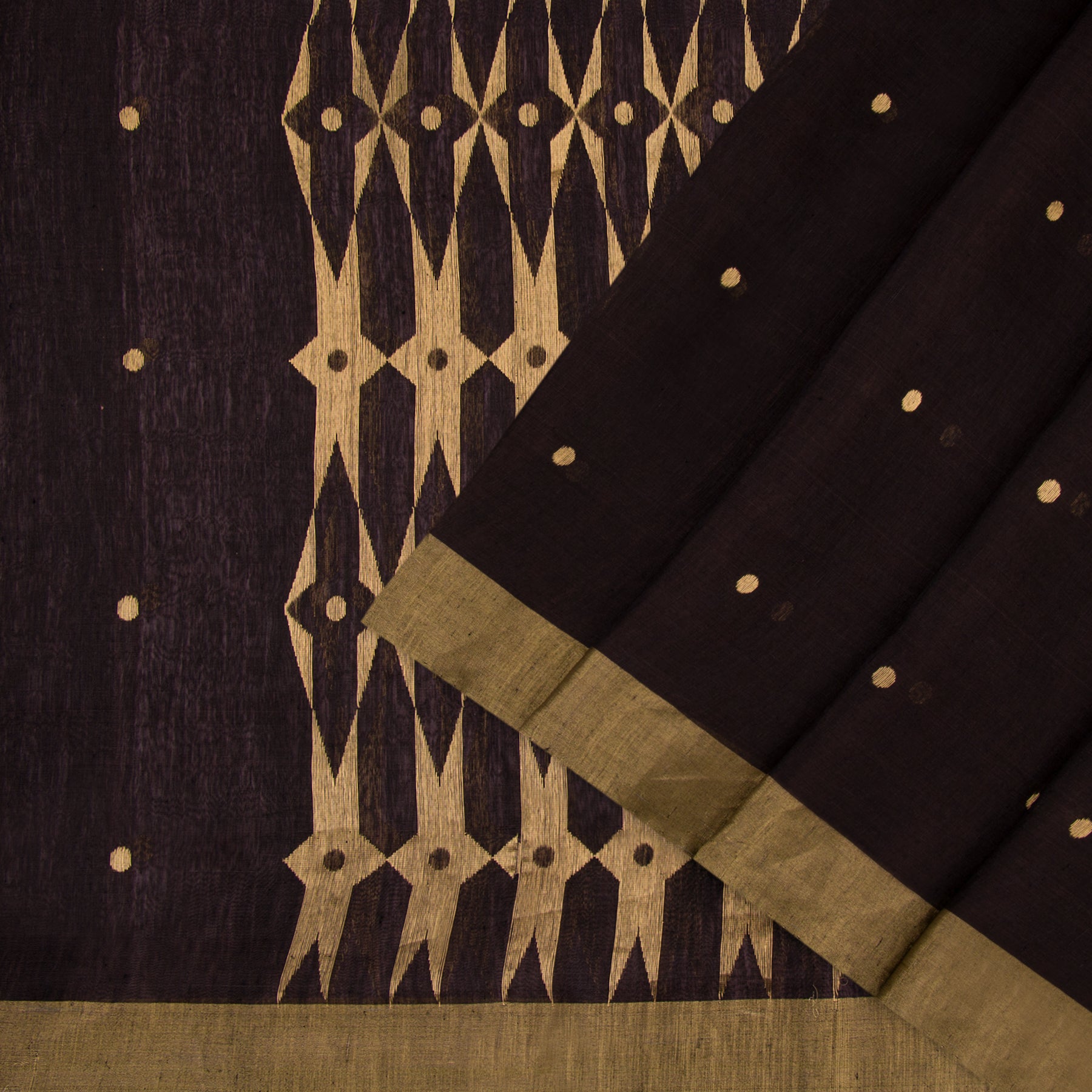 Pradeep Pillai Linen/Silk Sari 22-008-HS004-00775 - Cover View