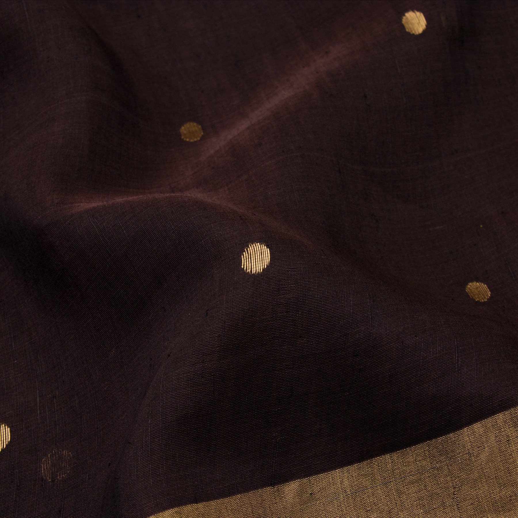Pradeep Pillai Linen/Silk Sari 22-008-HS004-00775 - Fabric View