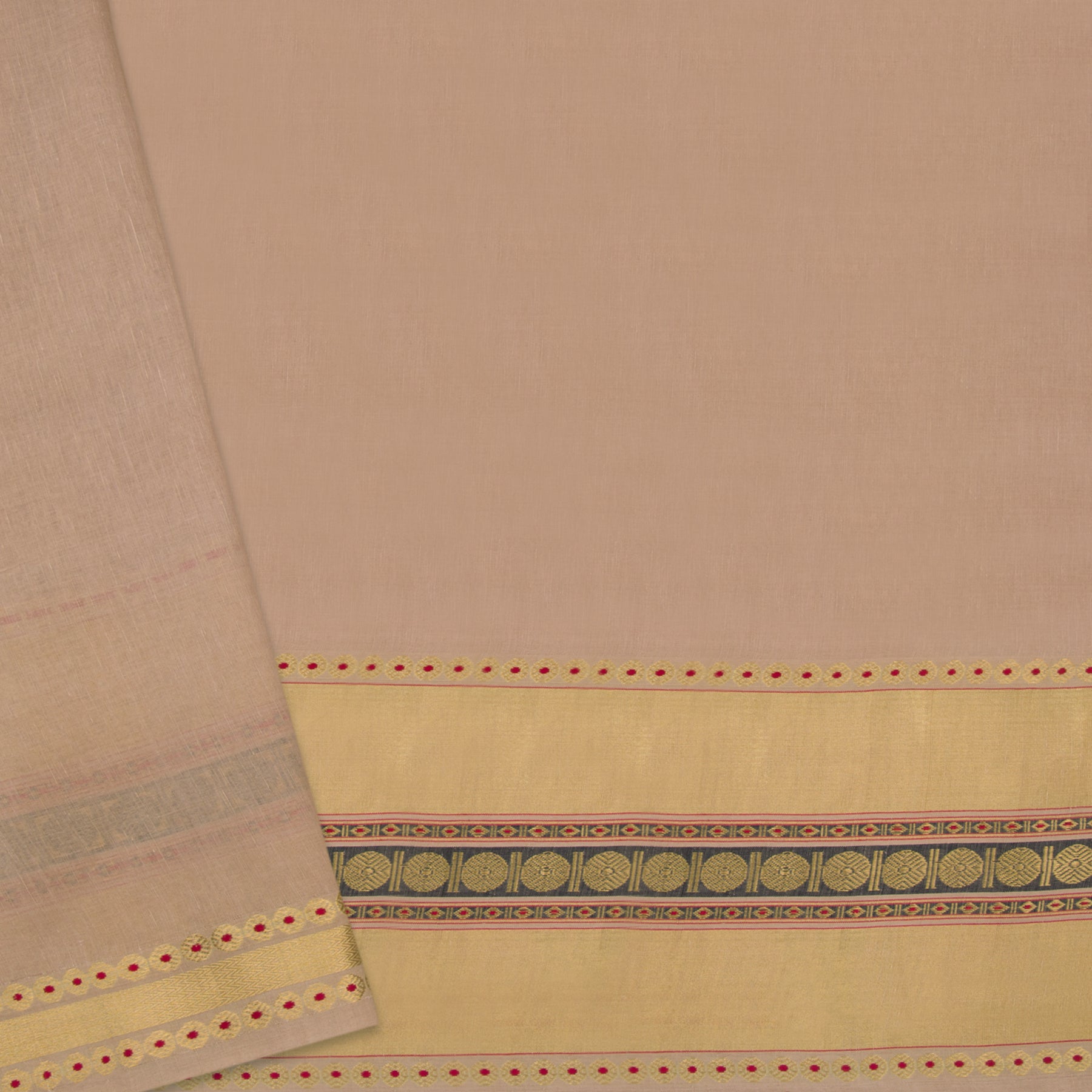 Pradeep Pillai Linen/Cotton Sari 22-008-HS004-00839 - Blouse View