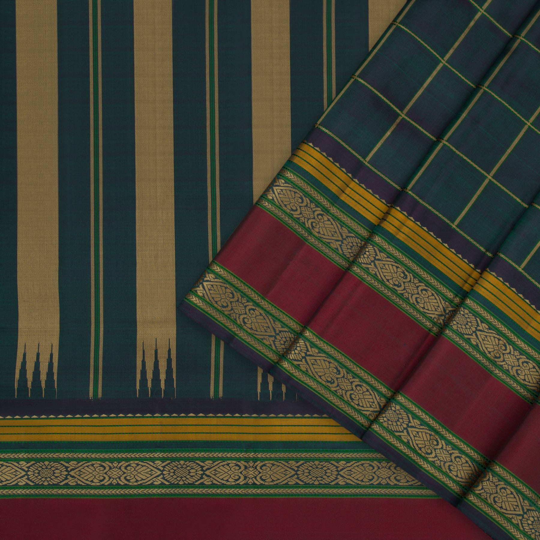 Kanakavalli Kanjivaram Silk Sari 22-040-HS001-05780 - Cover View