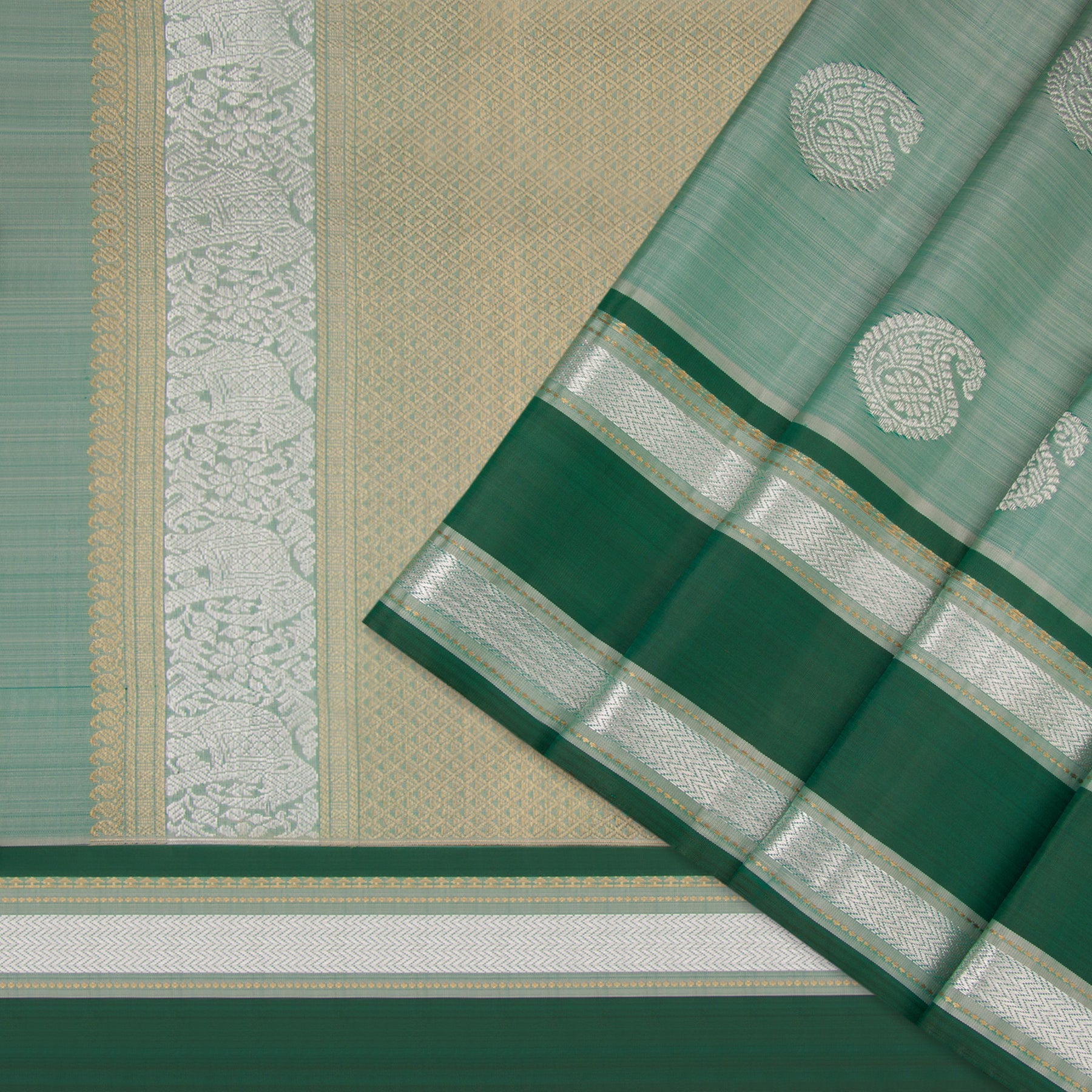 Kanakavalli Kanjivaram Silk Sari 22-040-HS001-07057 - Cover View