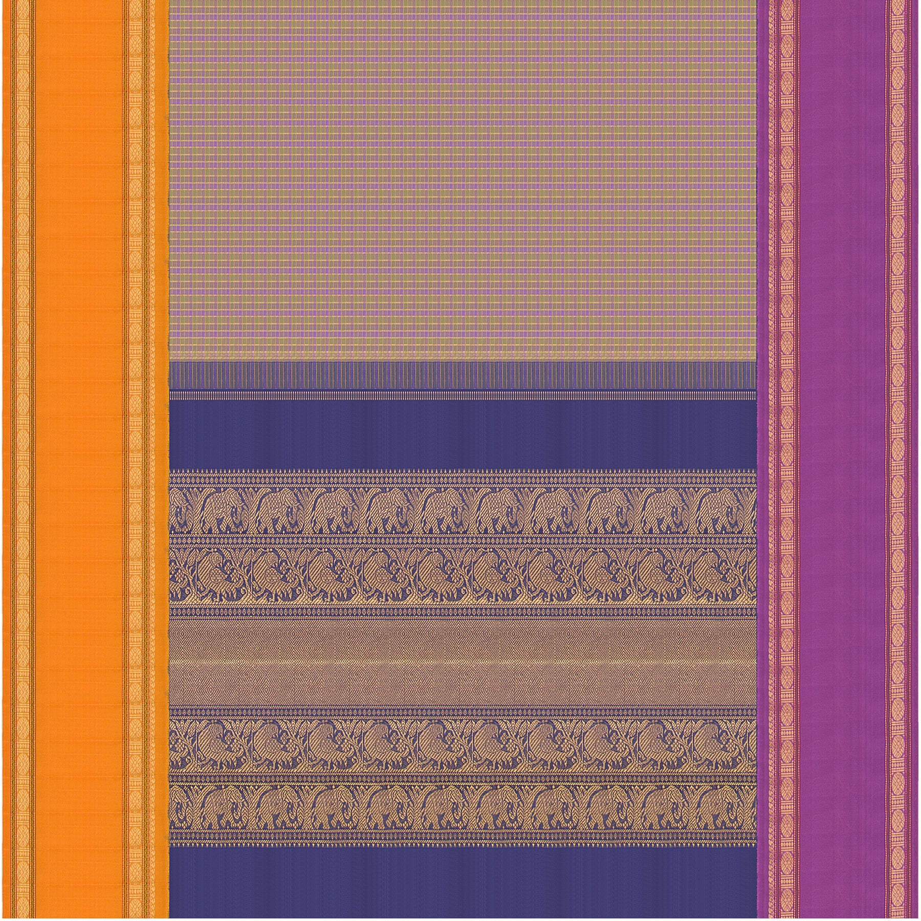 Kanakavalli Kanjivaram Silk Sari 22-041-HS001-07079 - Full View