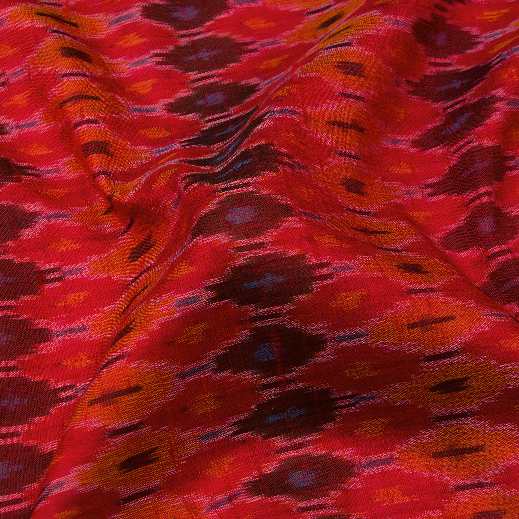 Kanakavalli Ikat Raw Silk Blouse Length 22-140-HB002-14152 - Fabric View