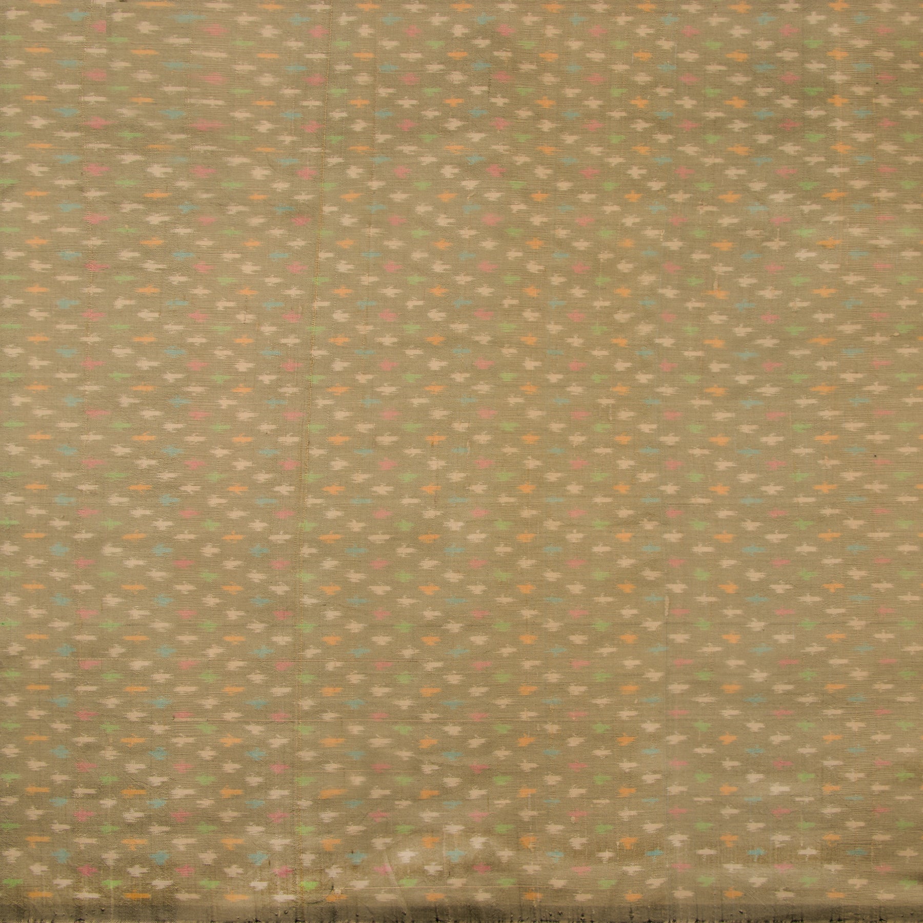 Kanakavalli Ikat Raw Silk Blouse Length 22-140-HB002-14159 - Full View