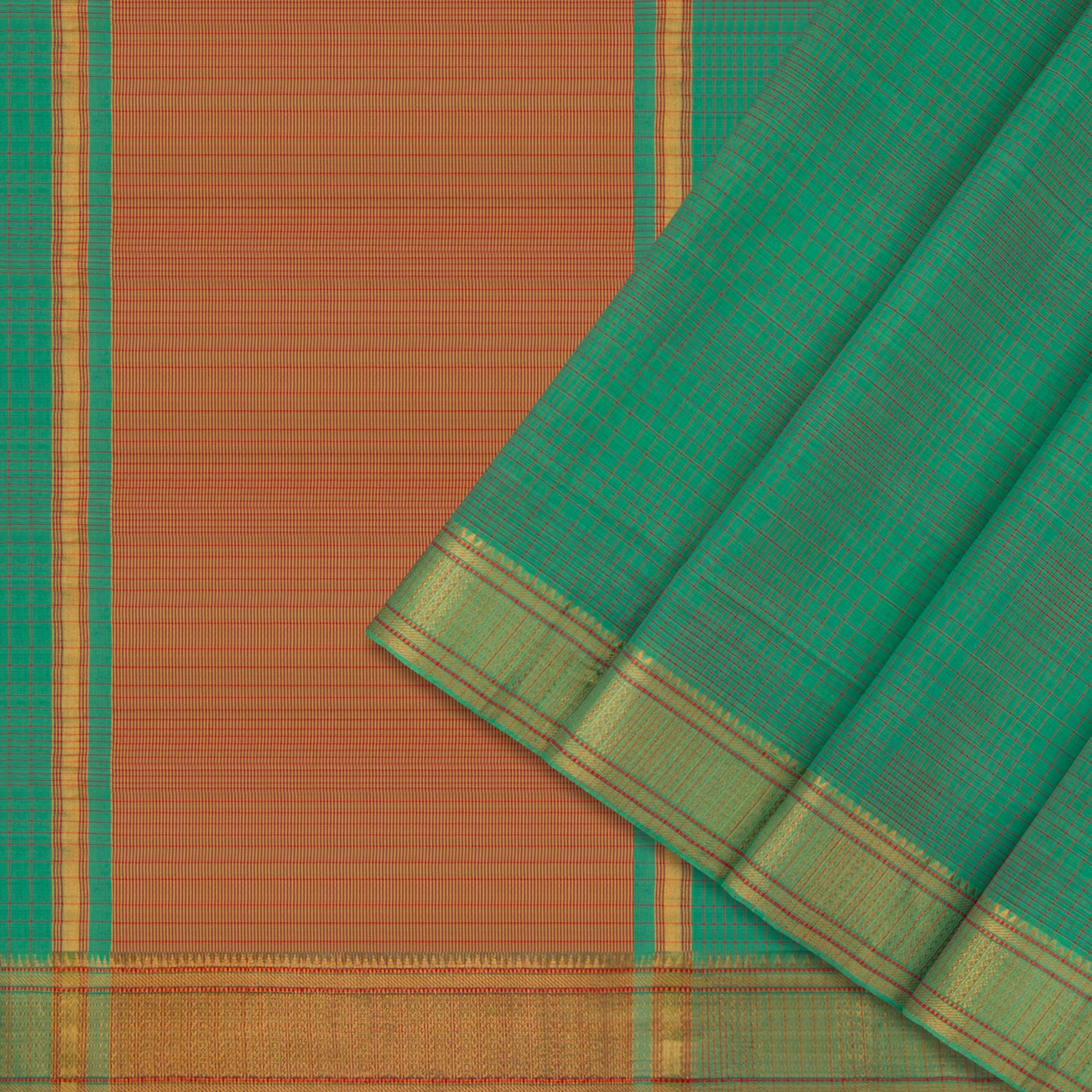 Kanakavalli Mangalgiri Cotton Sari 22-261-HS003-09105 - Cover View