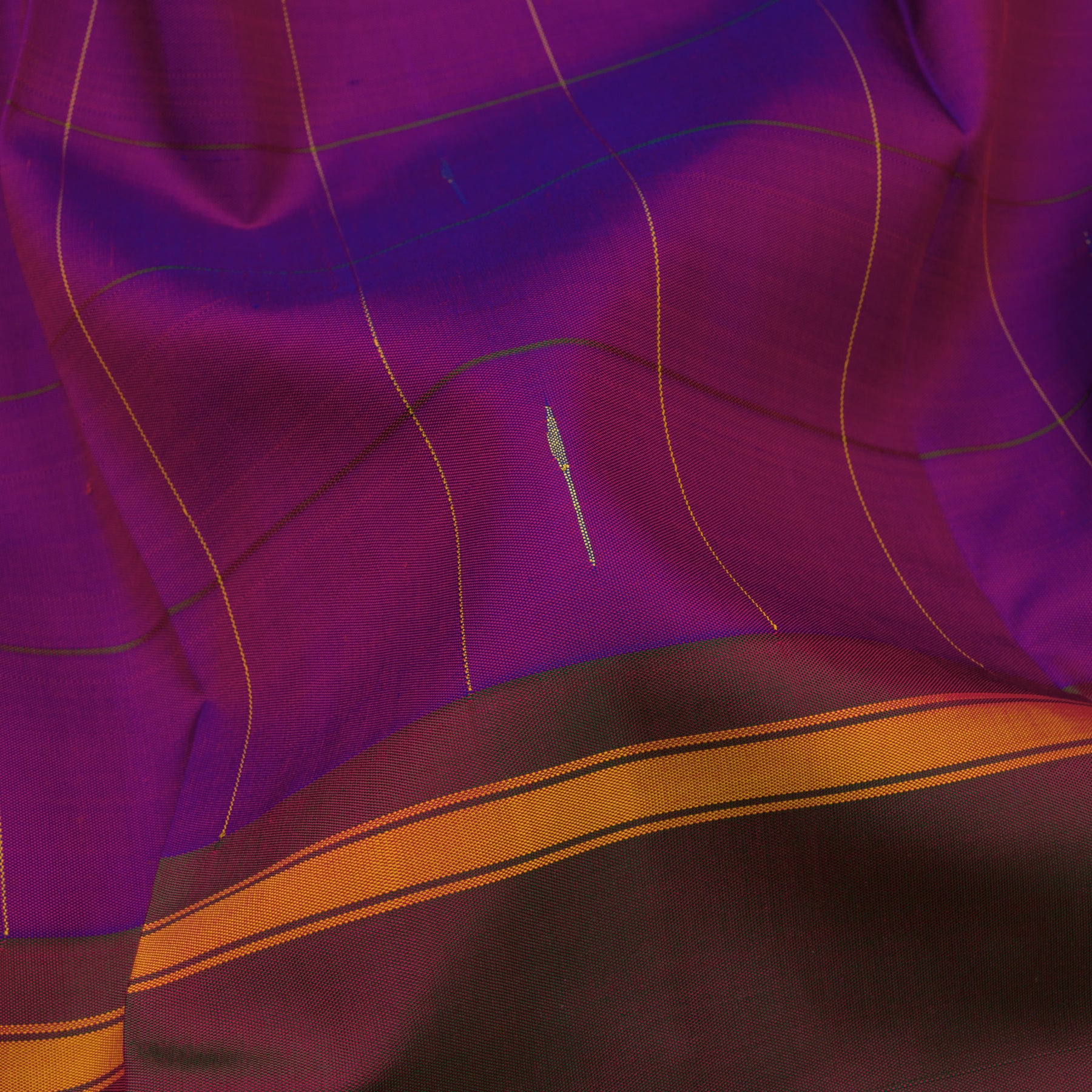 Kanakavalli Kanjivaram Silk Sari 22-560-HS001-07966 - Fabric View