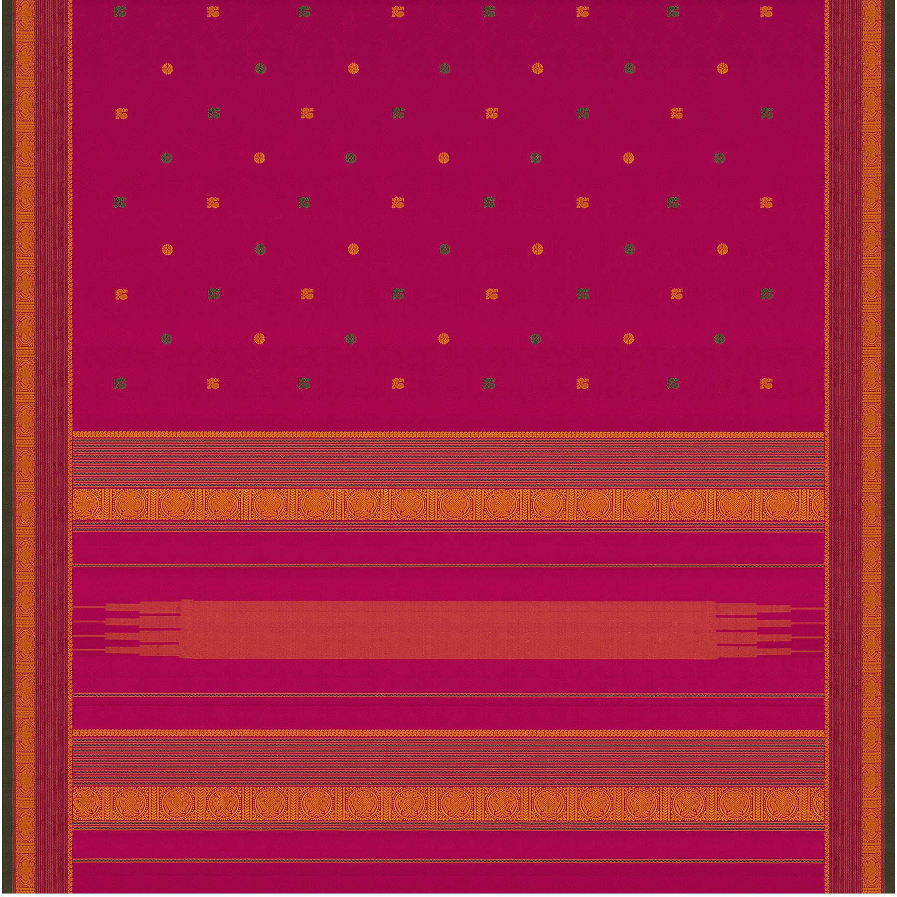 Kanakavalli Kanjivaram Silk Sari 22-598-HS001-03503 - Full View