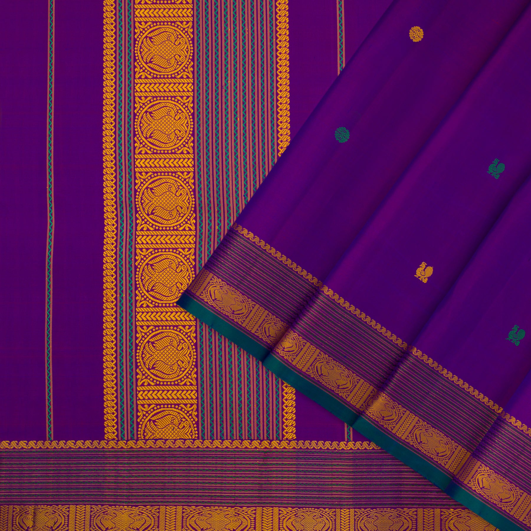 Kanakavalli Kanjivaram Silk Sari 22-598-HS001-05650 - Cover View