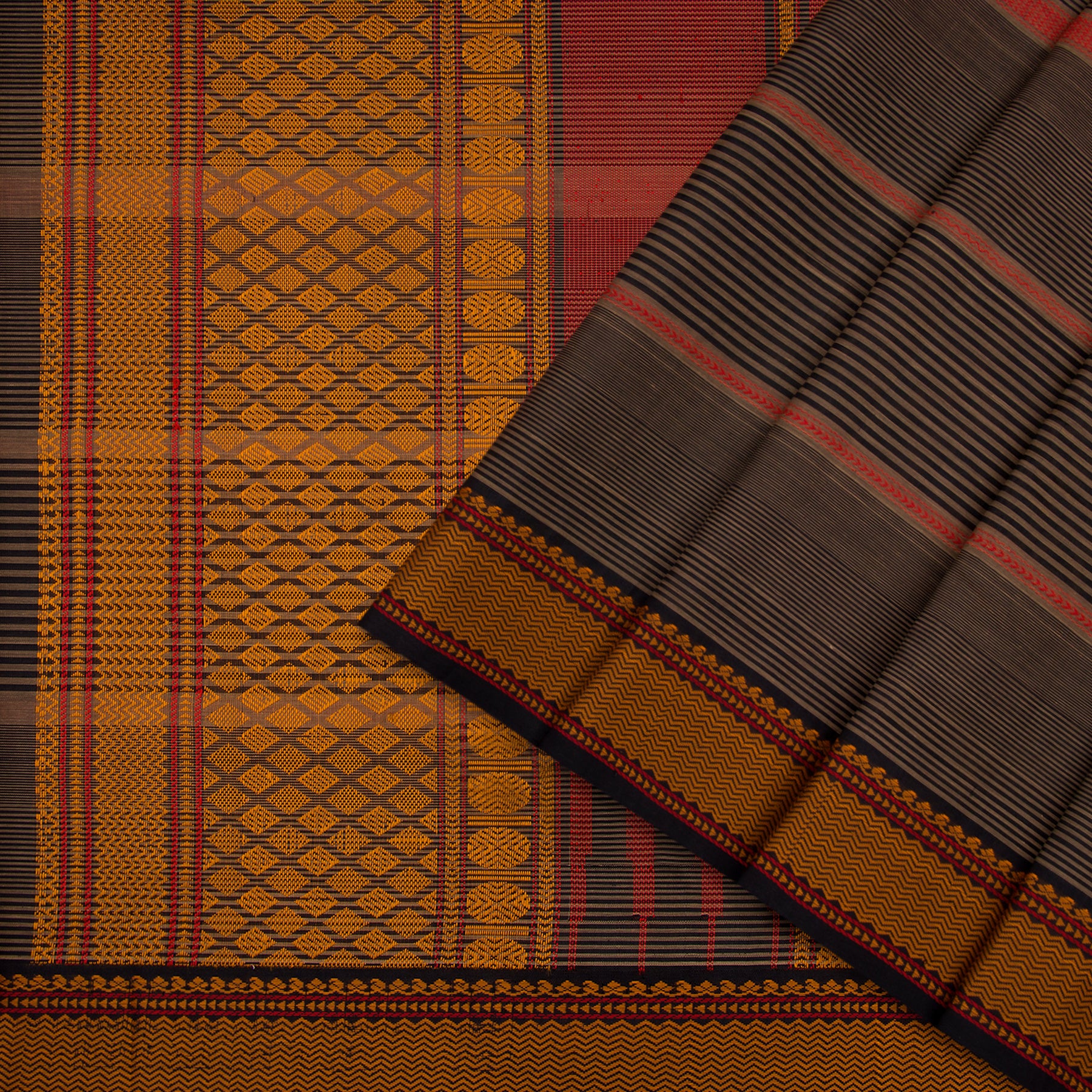 Kanakavalli Silk/Cotton Sari  22-598-HS005-04688 - Cover View