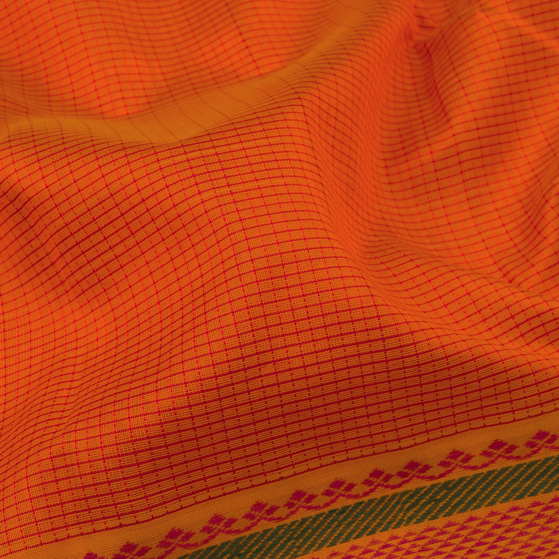 Kanakavalli Silk/Cotton Sari 22-598-HS005-06333 - Fabric View
