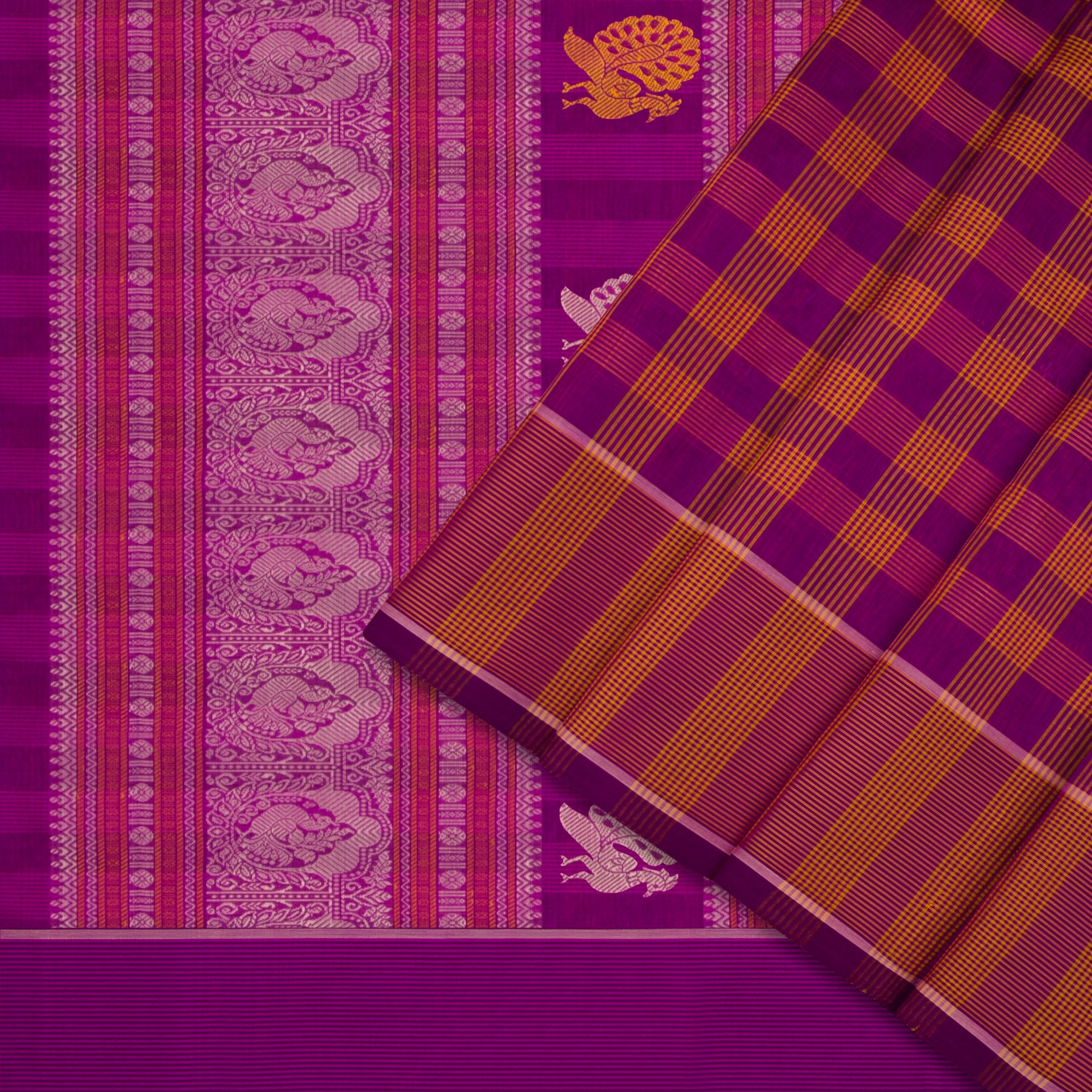Kanakavalli Silk/Cotton Sari 22-598-HS005-11640 - Cover View