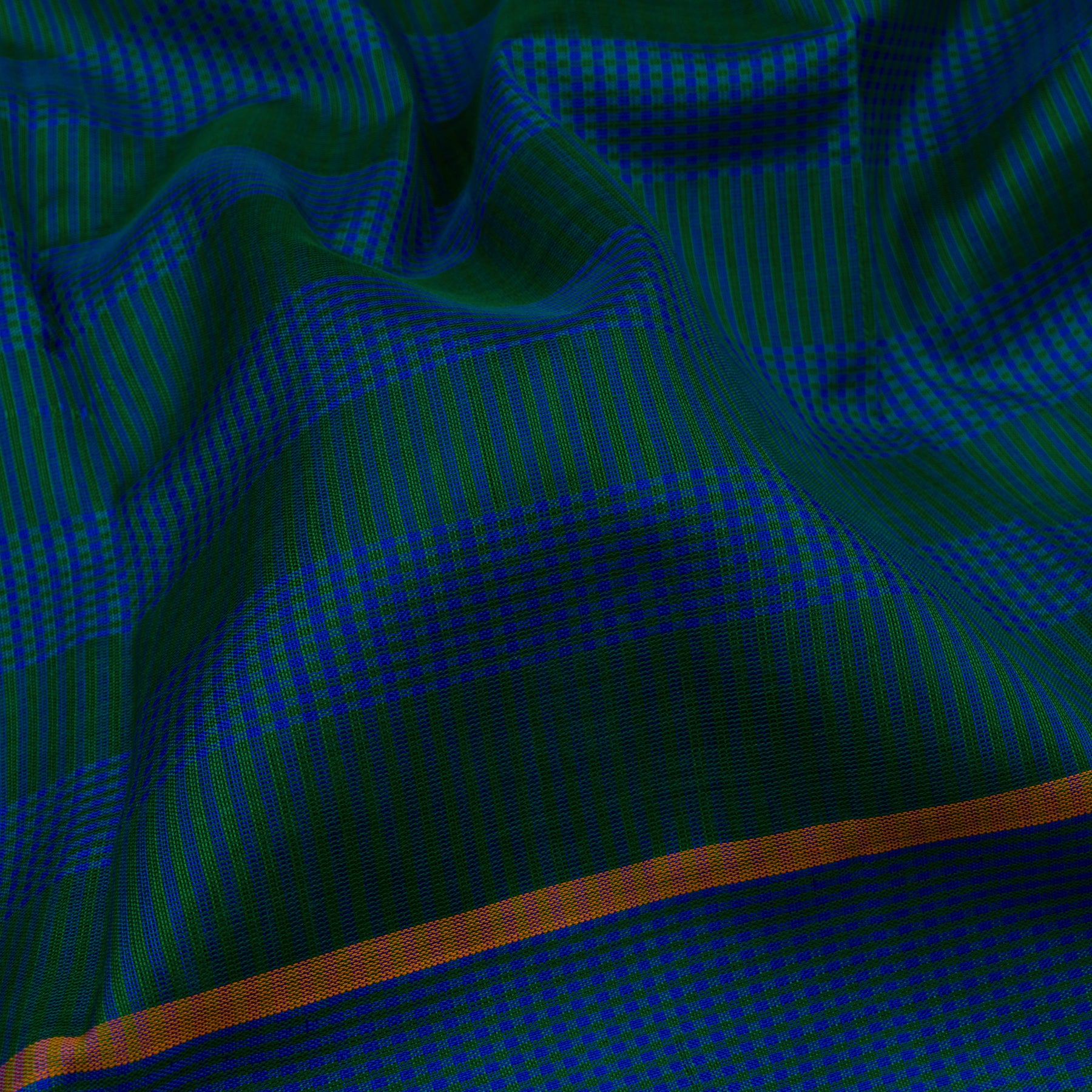 Kanakavalli Silk/Cotton Sari 22-598-HS005-11645 - Fabric View