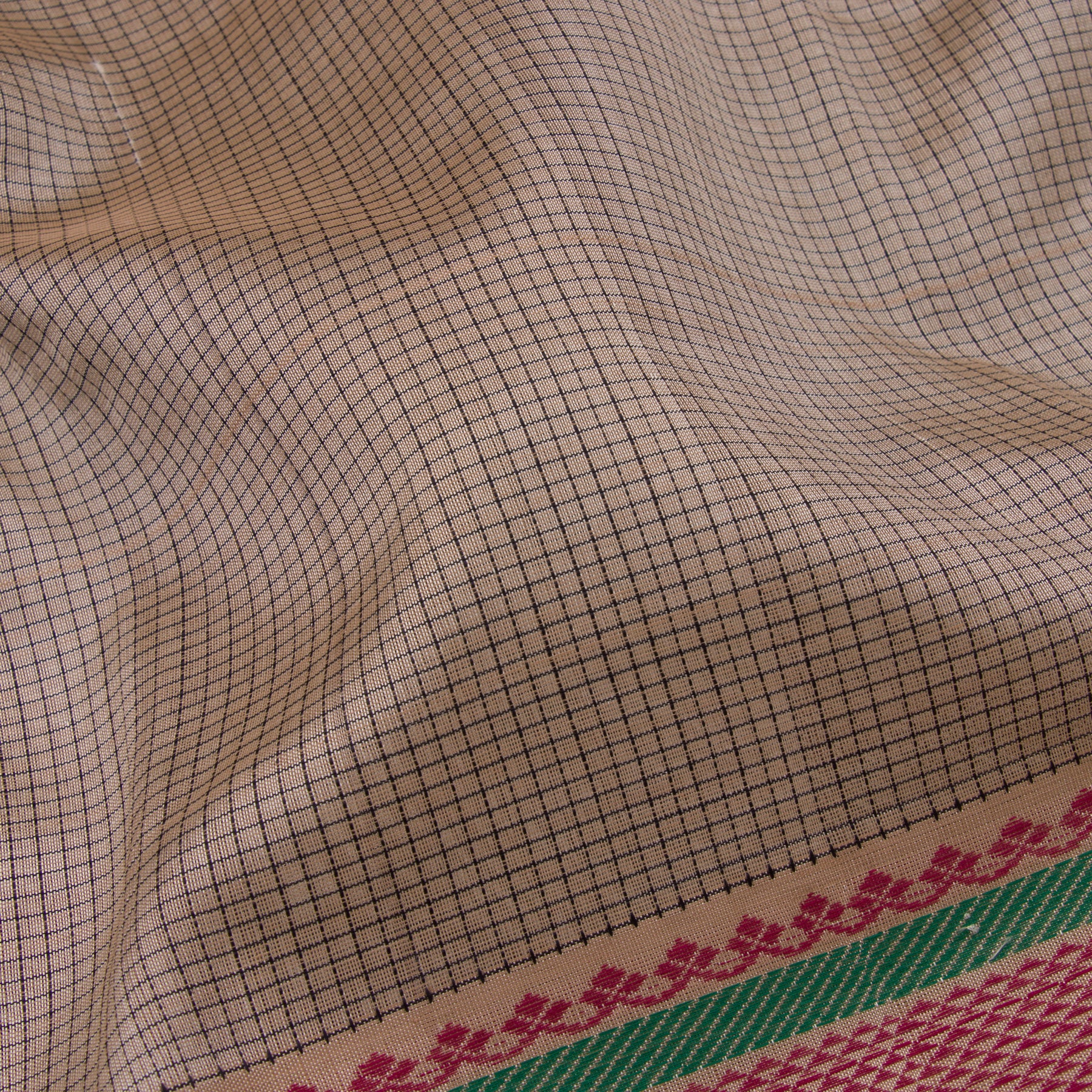 Kanakavalli Silk/Cotton Sari 22-598-HS005-13307 - Fabric View