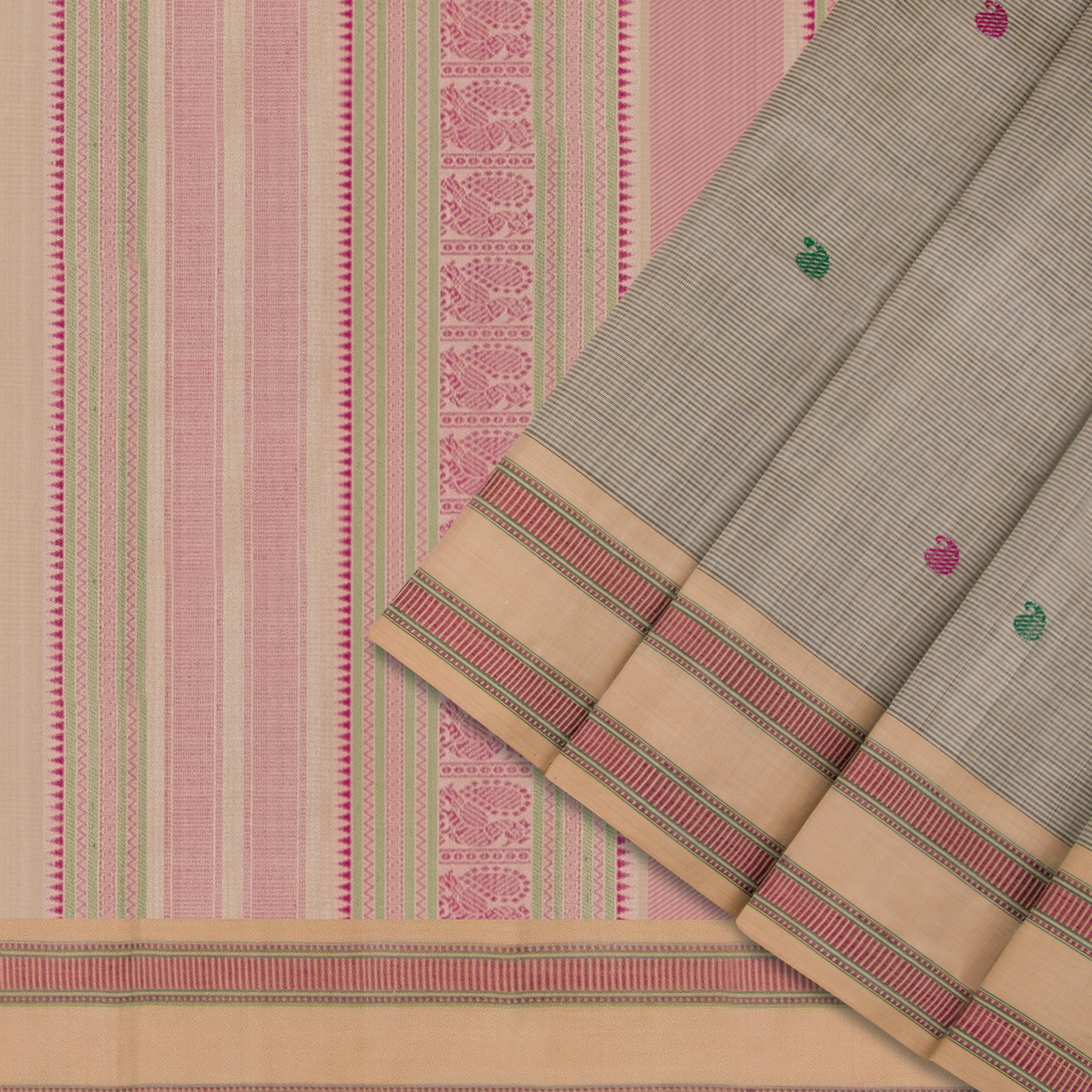 Kanakavalli Silk/Cotton Sari 22-598-HS005-13647 - Cover View