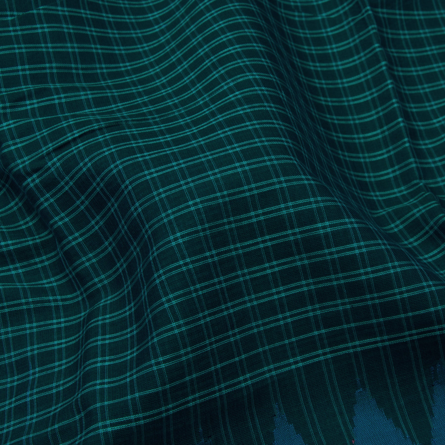 Kanakavalli Gadwal Silk/Cotton Sari 22-604-HS005-02225 - Fabric View
