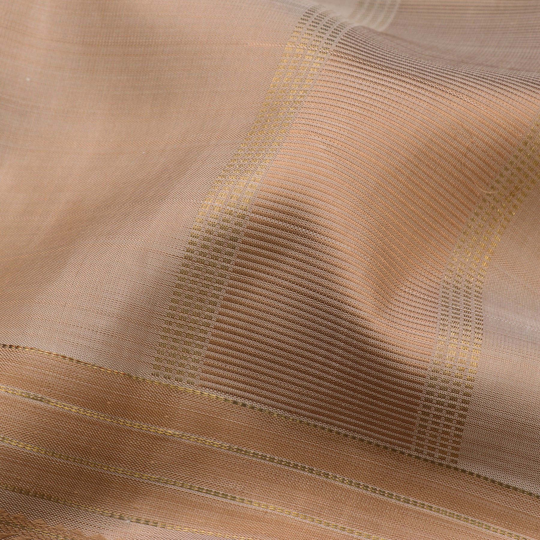 Kanakavalli Kanjivaram Silk Angavastram Set 110-19-90058 - Detail Fabric View