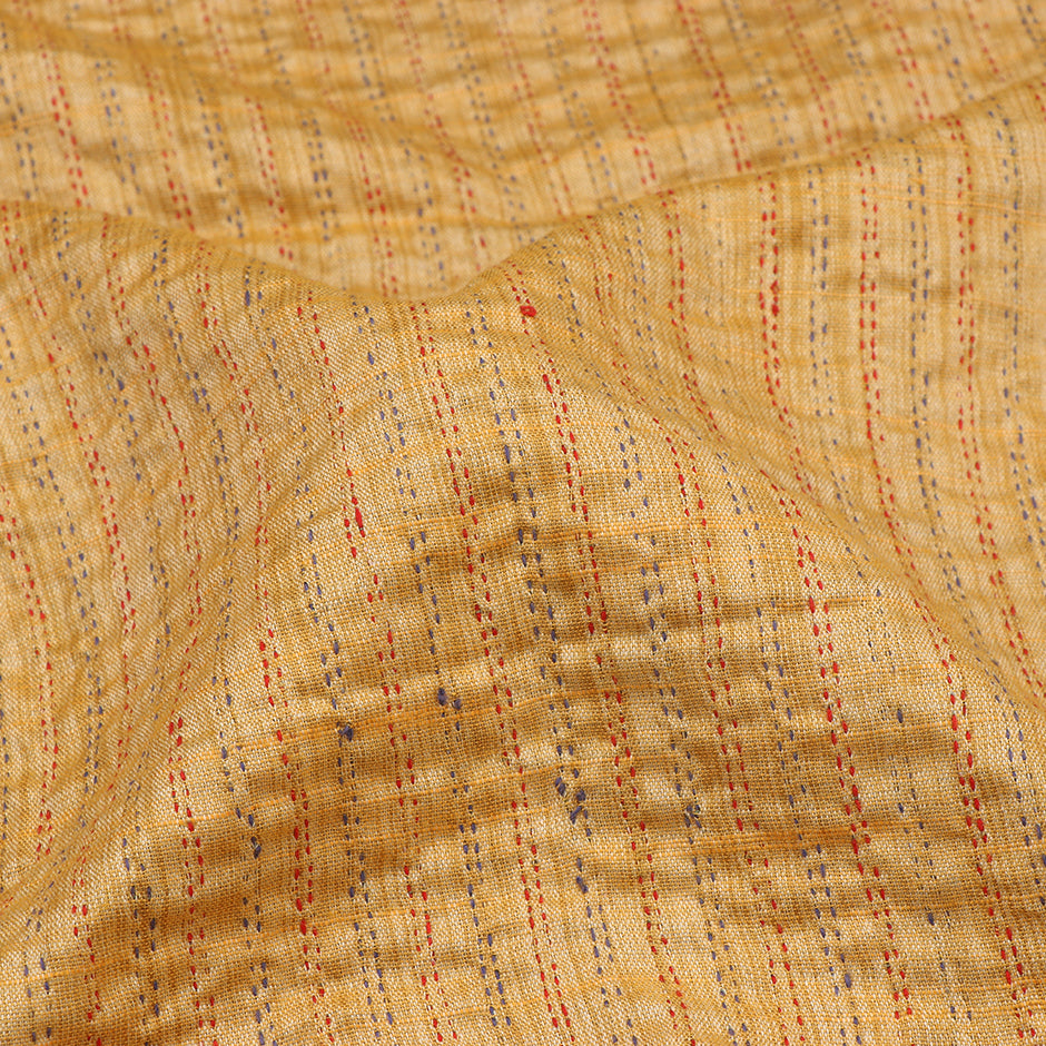 Kanakavalli Kantha Doubleface Blouse Length 360-06-80397 - Fabric View