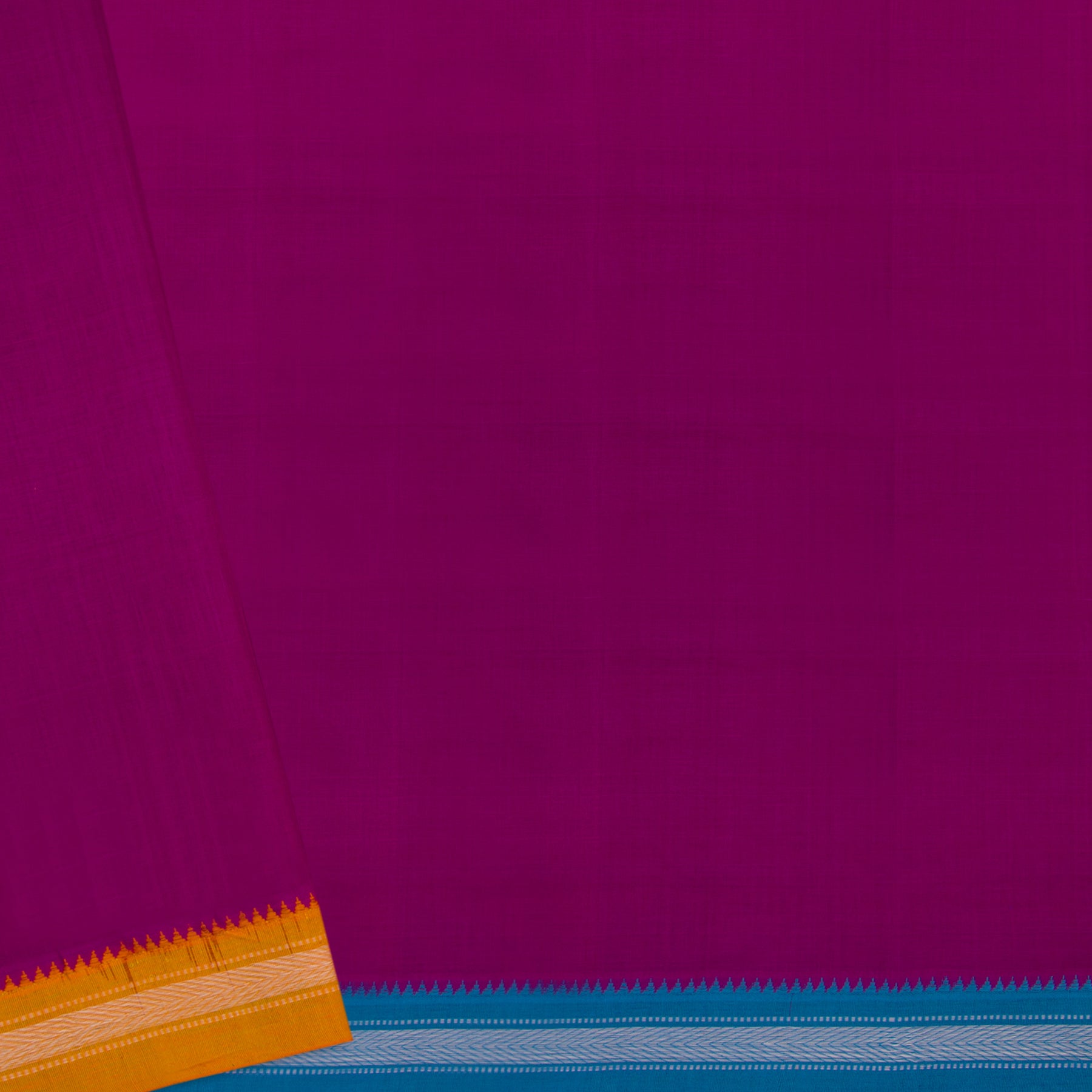 Kanakavalli Mangalgiri Cotton Sari 22-261-HS003-07312 - Fabric View