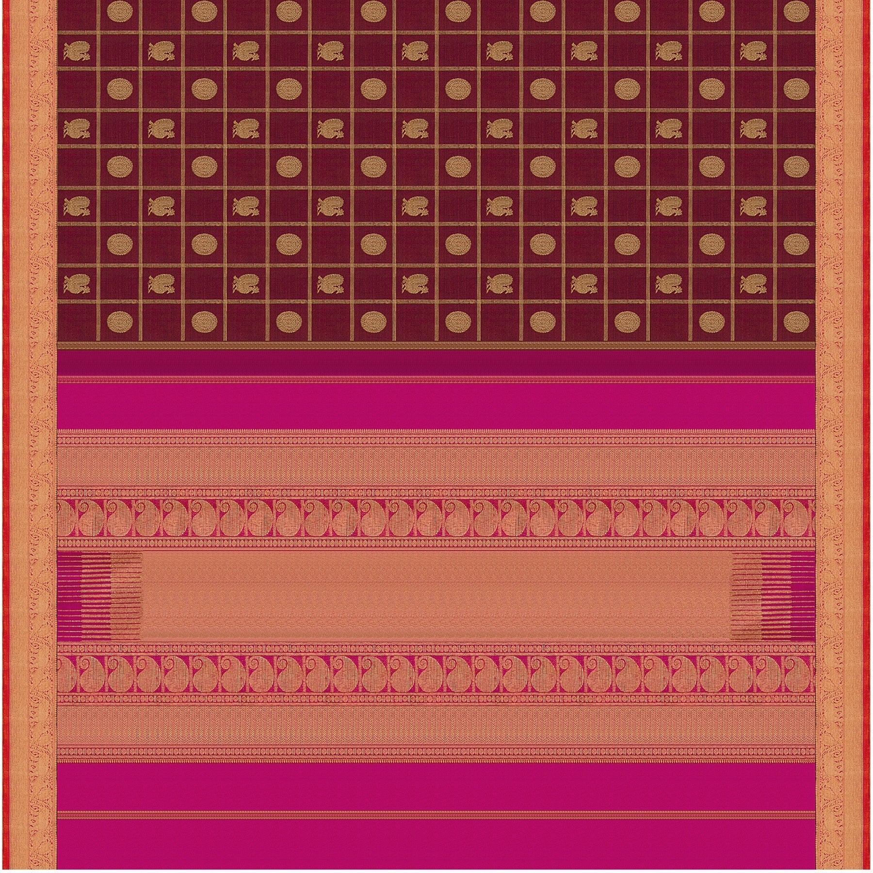 Kanakavalli Kanjivaram Silk Sari 22-110-HS001-07605 - Full View