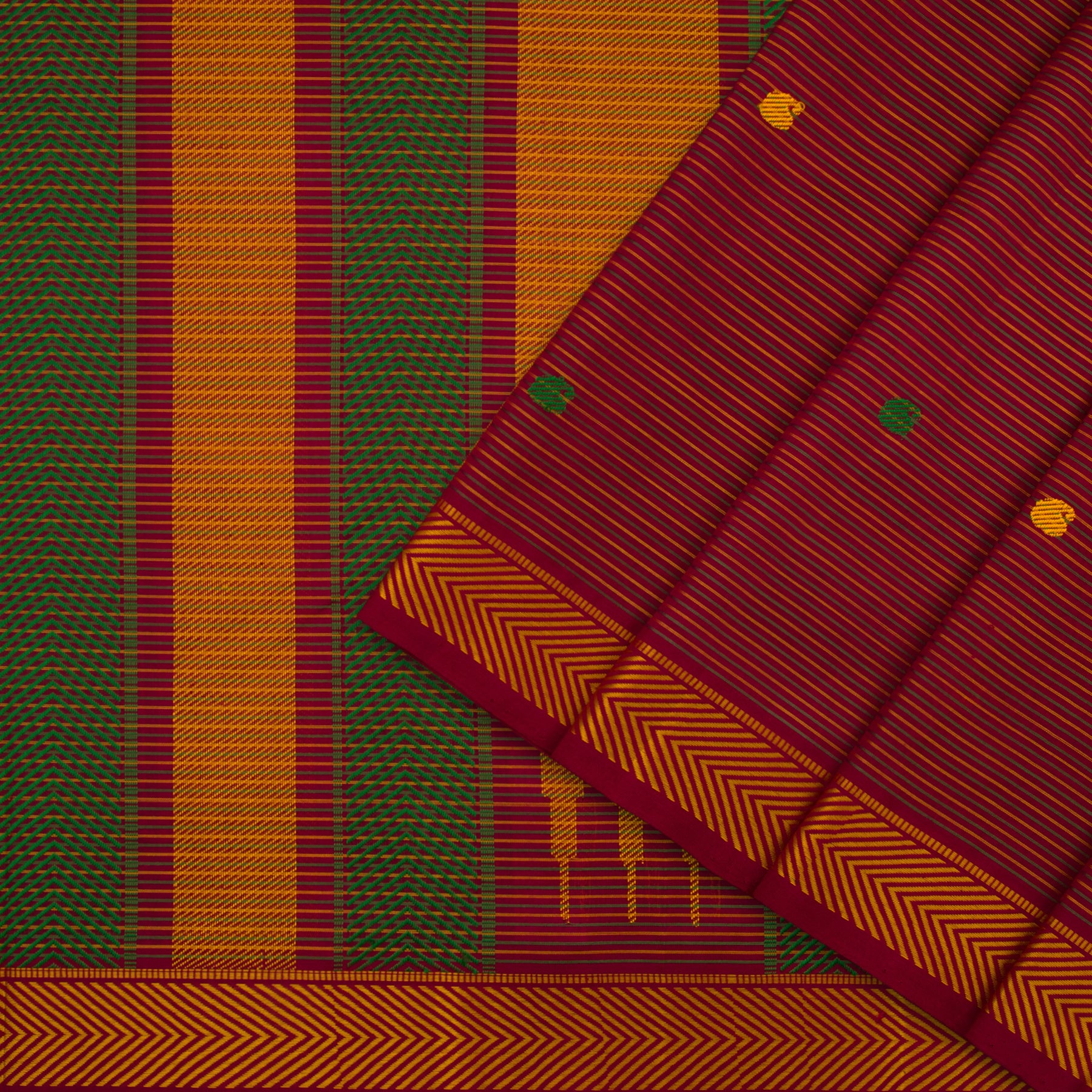 Kanakavalli Silk/Cotton Sari 598-08-119445 - Cover View