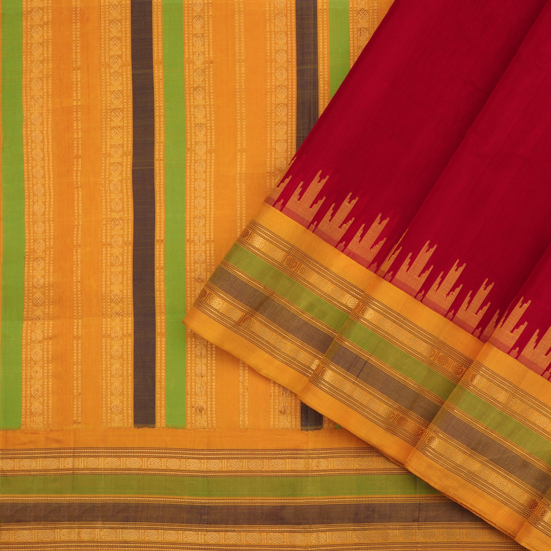 Kanakavalli Gadwal Silk/Cotton Sari 604-08-113756 - Cover View